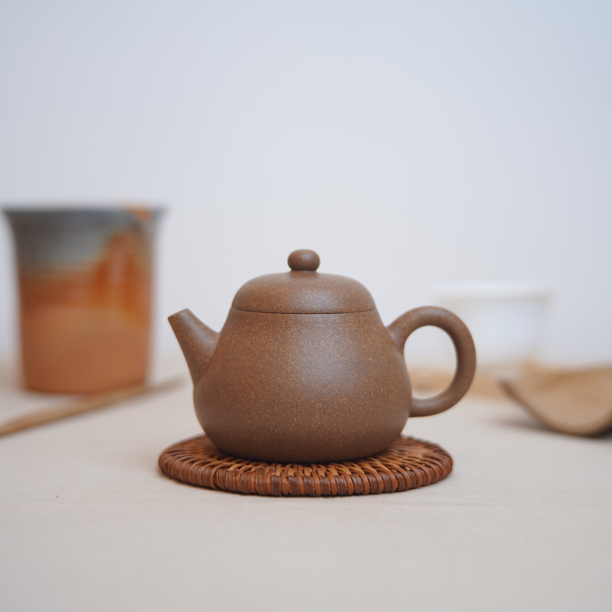 *New Product* [Mengli] Fully handmade home-collected old clay purple clay teapot