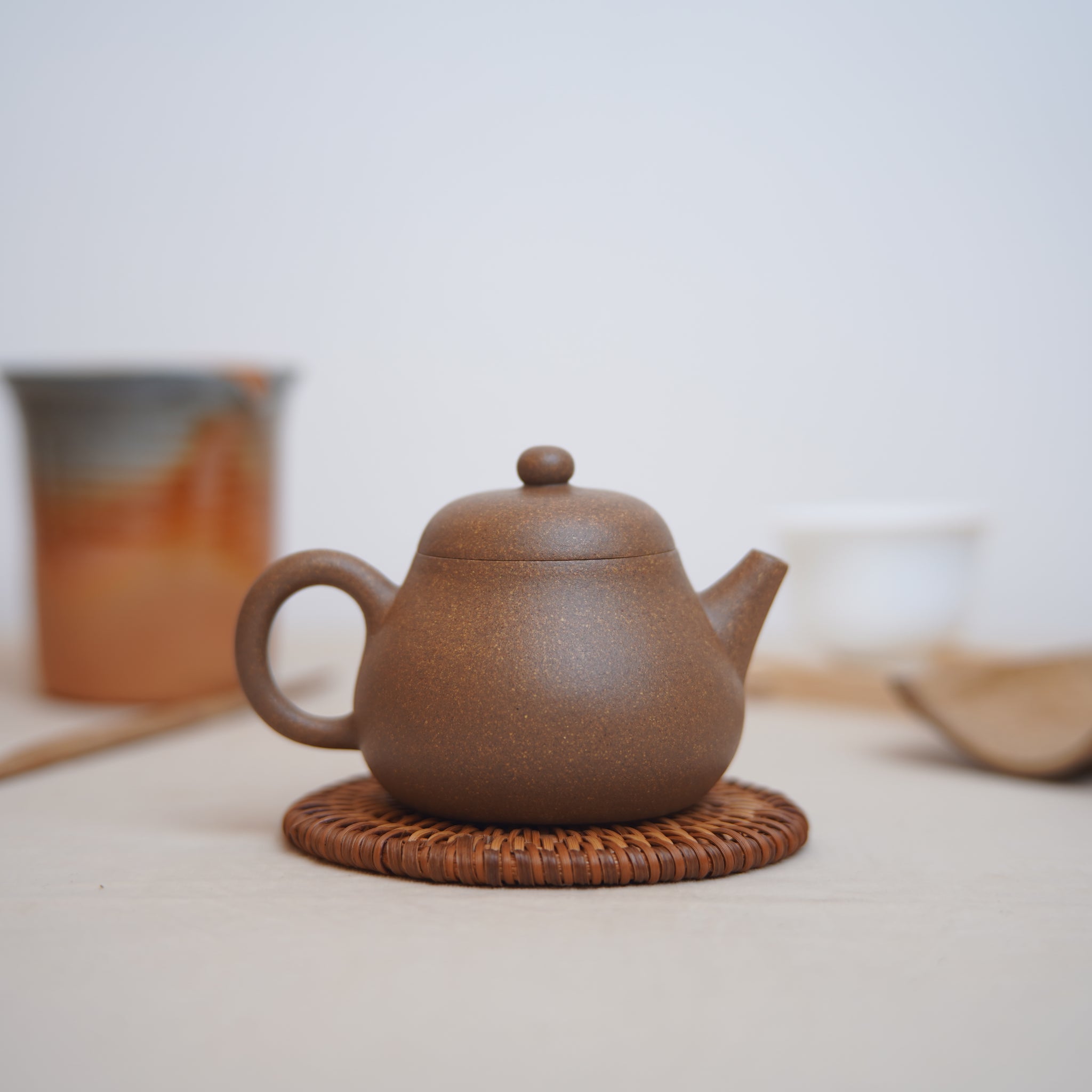 *New Product* [Mengli] Fully handmade home-collected old clay purple clay teapot