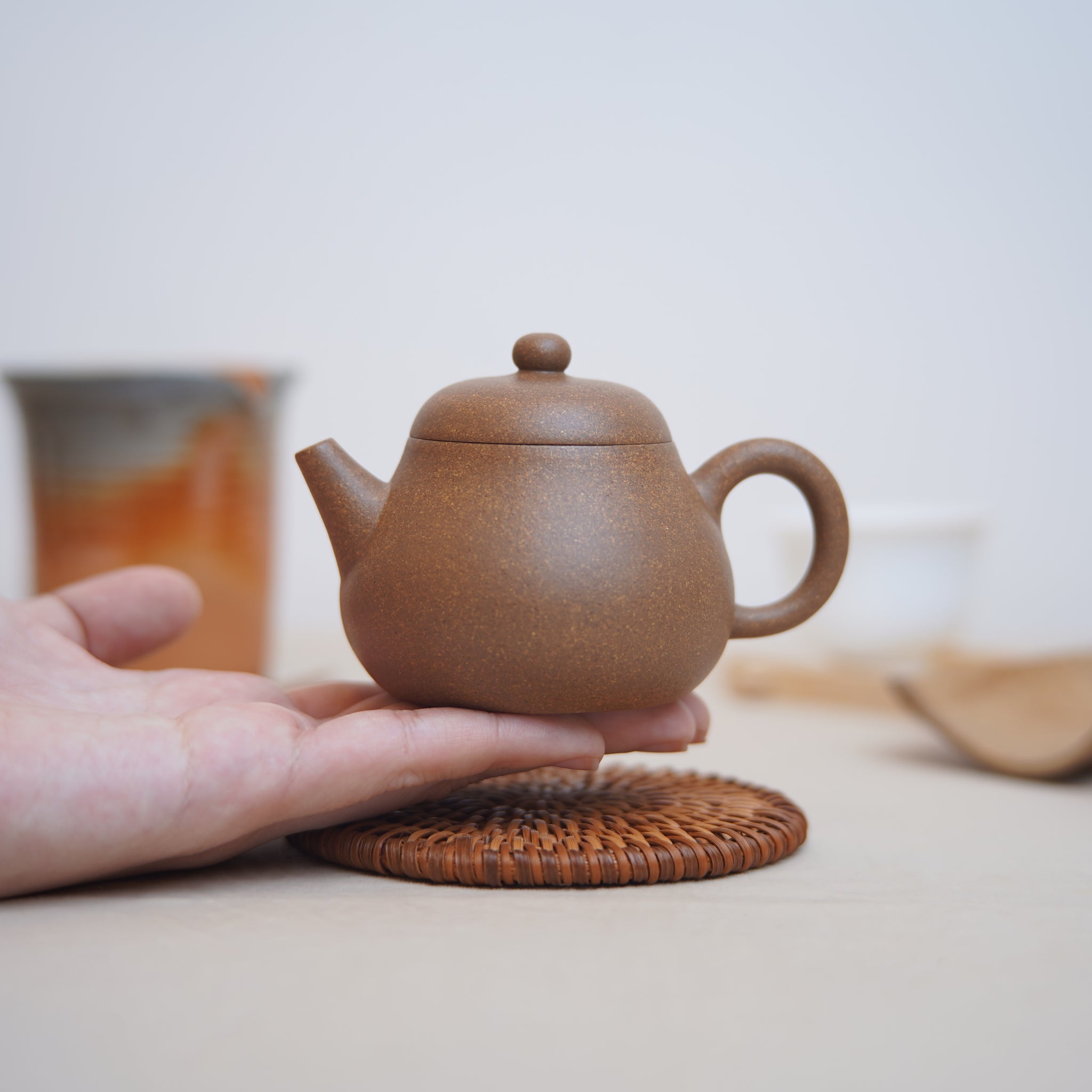 *New Product* [Mengli] Fully handmade home-collected old clay purple clay teapot