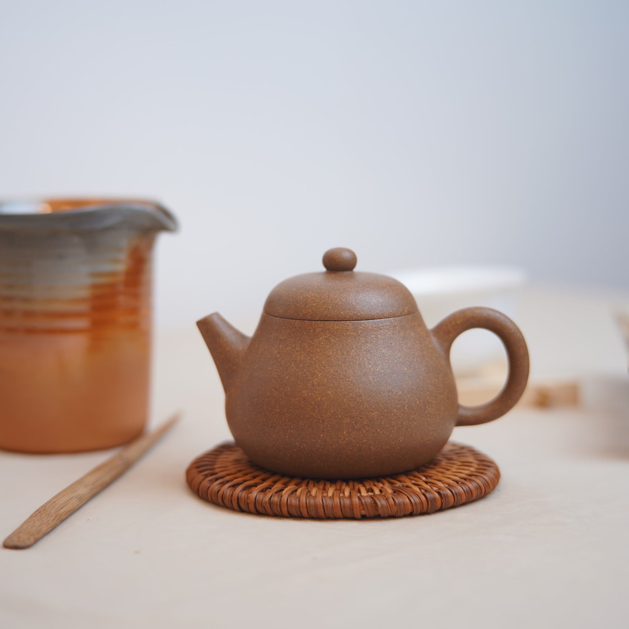 *New Product* [Mengli] Fully handmade home-collected old clay purple clay teapot