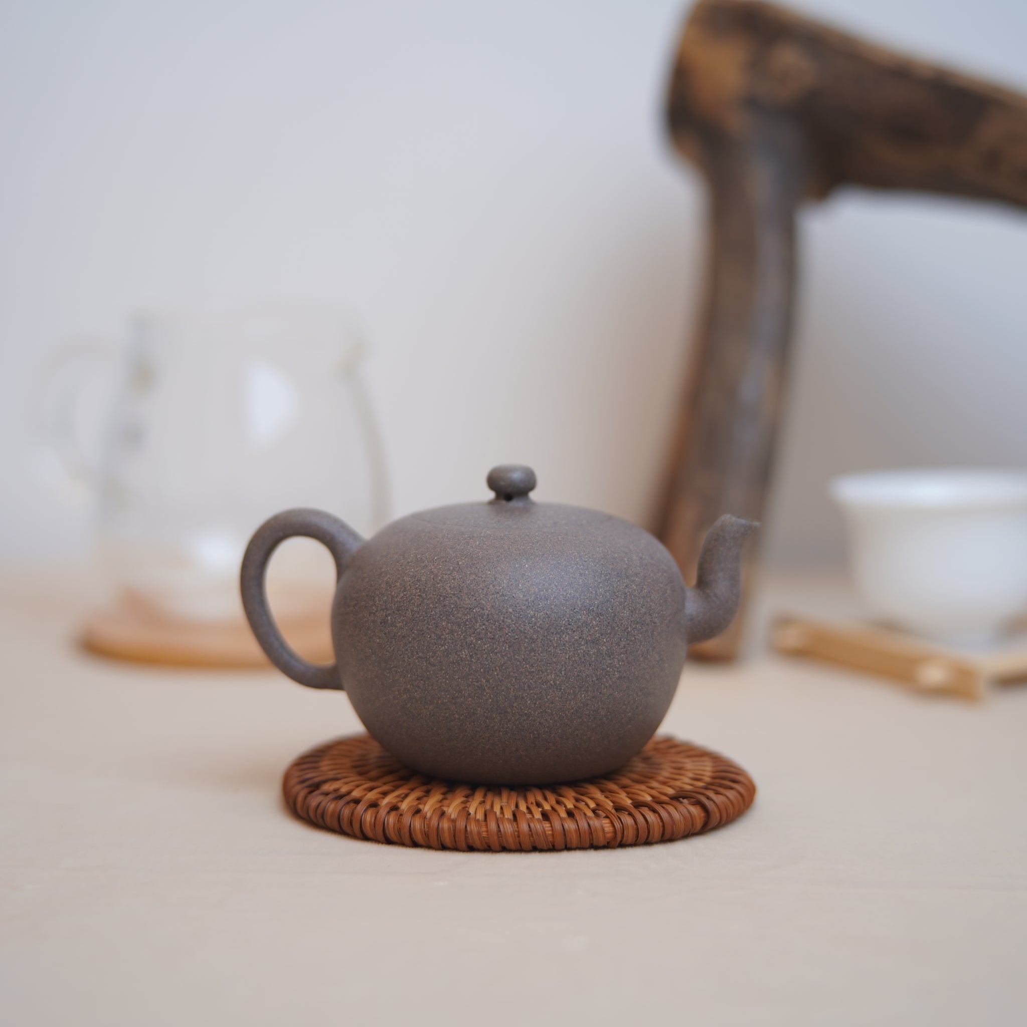 *New Product** Disciple of Ye Hongjun* [One Bead] Fully Handmade Raw Mineral Shark Skin Green Purple Sand Teapot