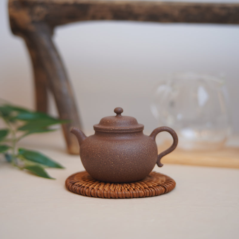 *New Product** Disciple of Ye Hongjun* [Ancient Lotus Seed] Fully Handmade Blue and White Block Purple Clay Teapot with Bottom Groove