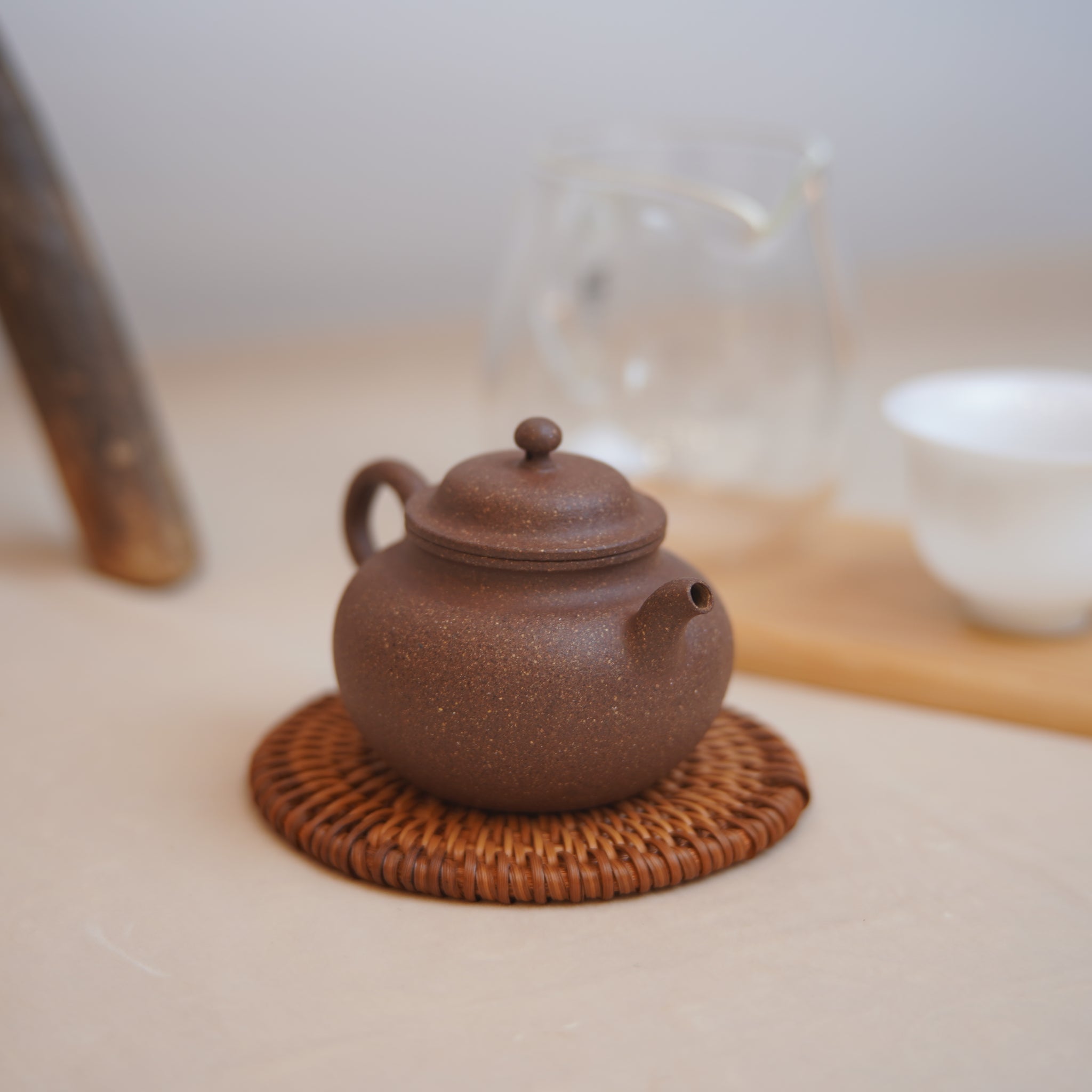 *New Product** Disciple of Ye Hongjun* [Ancient Lotus Seed] Fully Handmade Blue and White Block Purple Clay Teapot with Bottom Groove