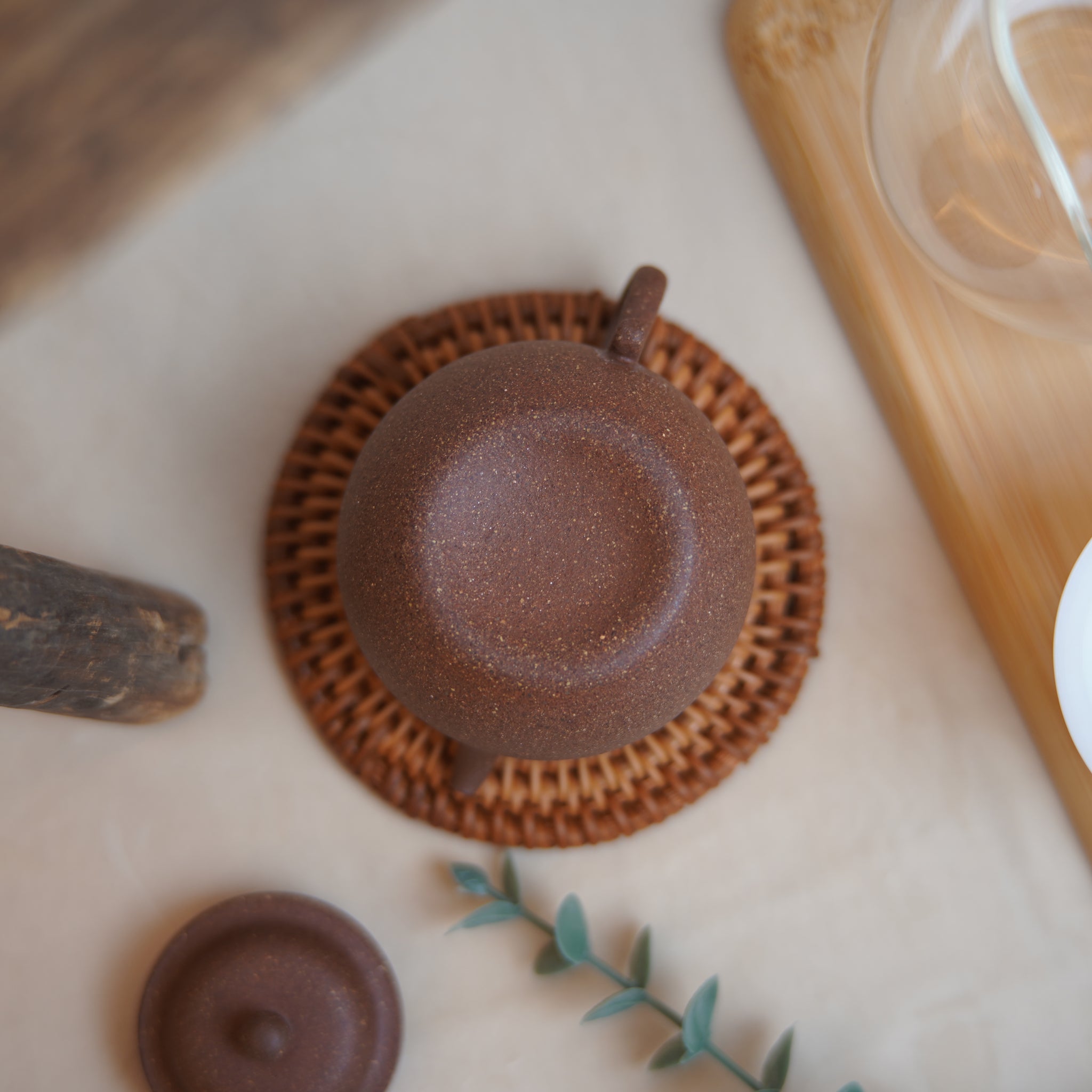 *New Product** Disciple of Ye Hongjun* [Ancient Lotus Seed] Fully Handmade Blue and White Block Purple Clay Teapot with Bottom Groove