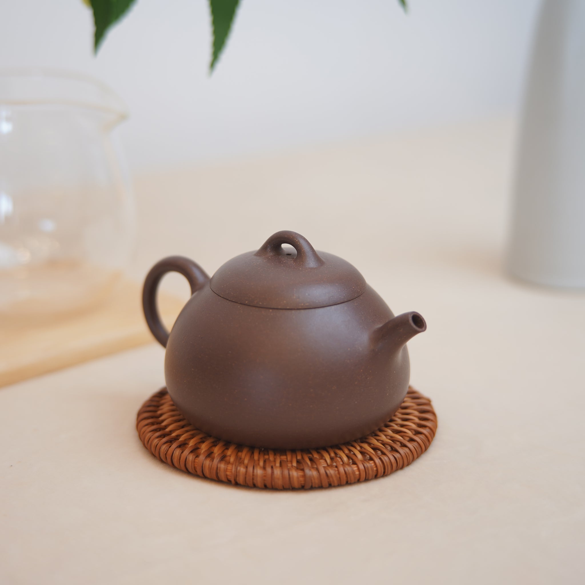 *New Product* [Mingquan] Fully handmade raw mineral purple clay and purple sand teapot