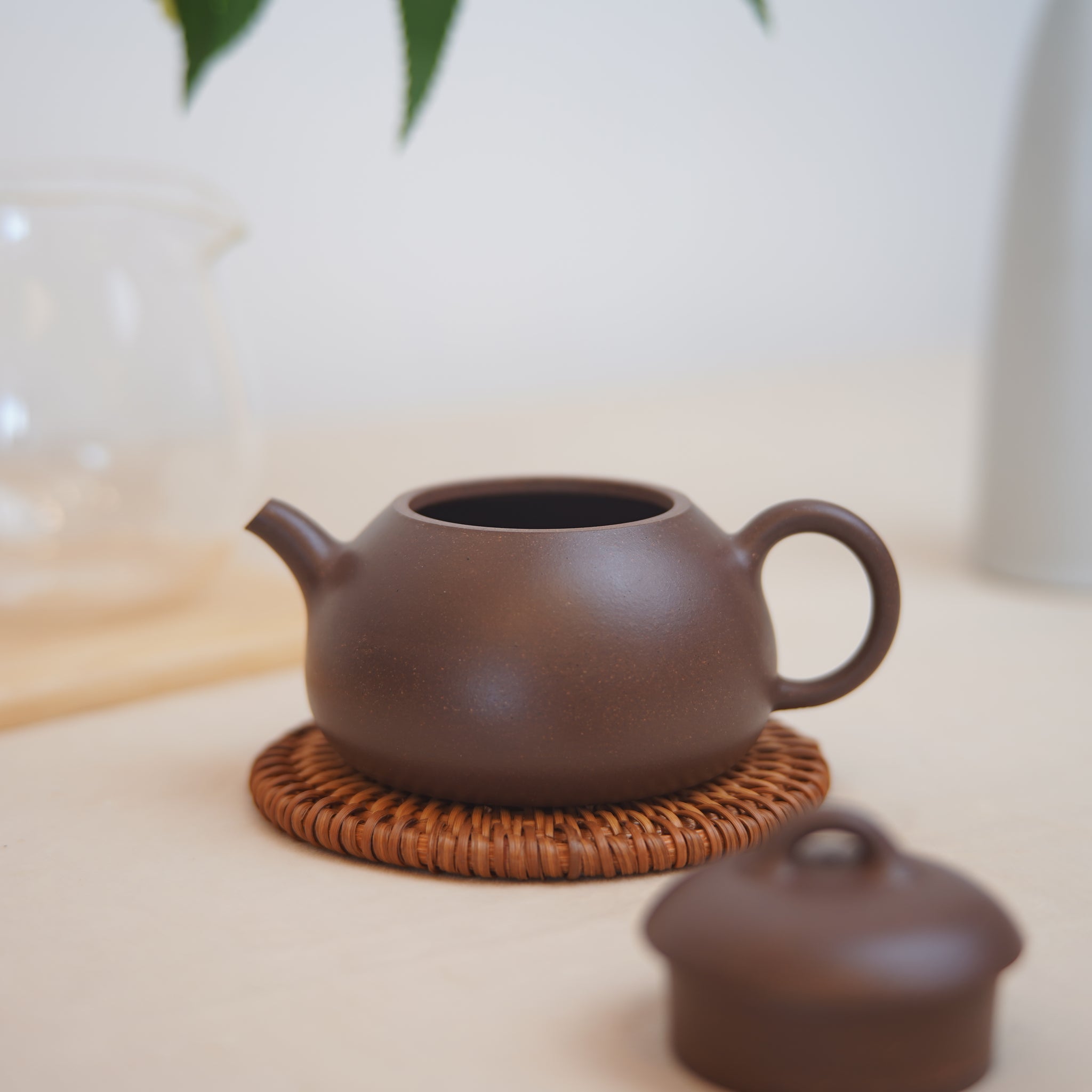 *New Product* [Mingquan] Fully handmade raw mineral purple clay and purple sand teapot