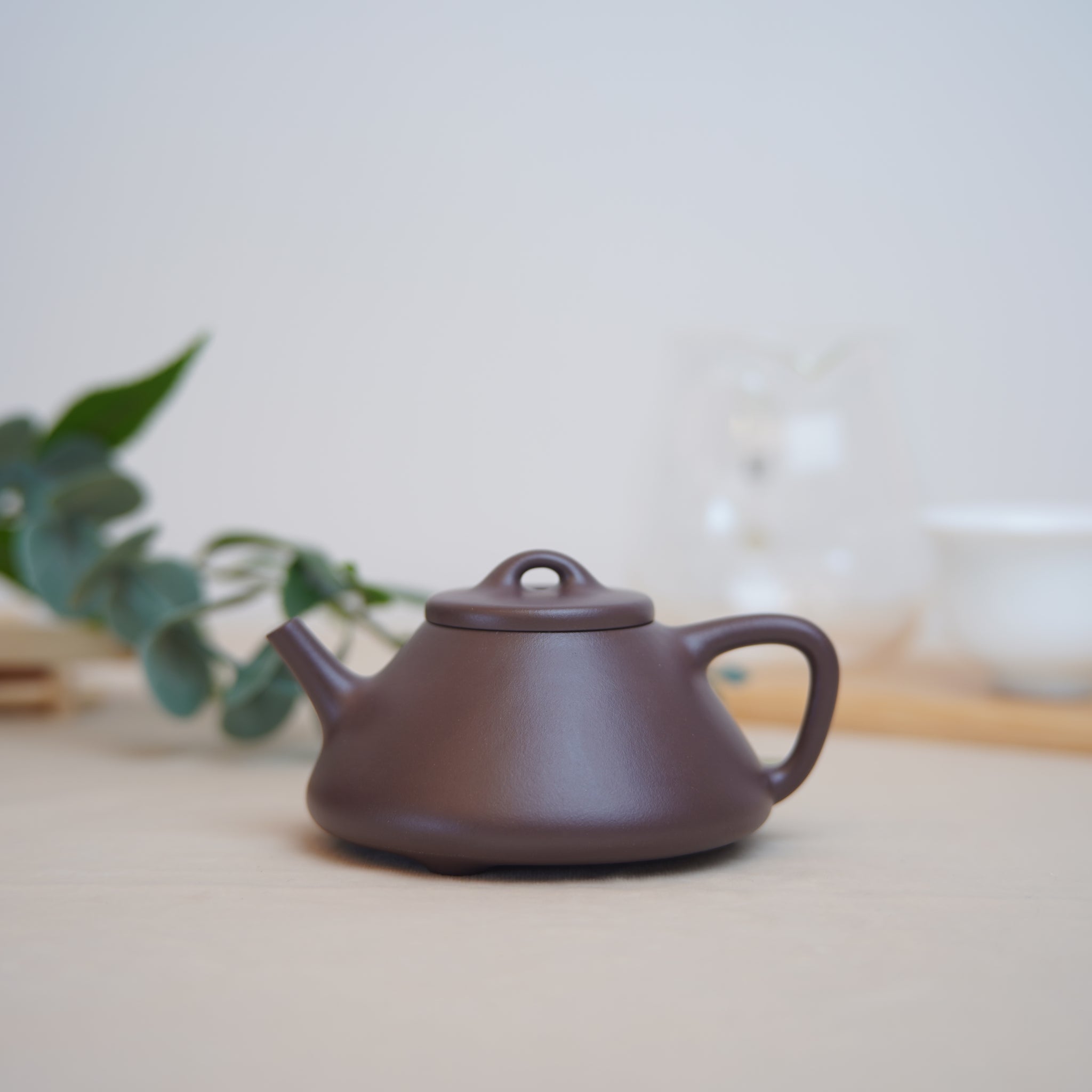 *New Product* [Ziye Stone Scoop] Fully Handmade Raw Mineral Purple Clay Teapot 