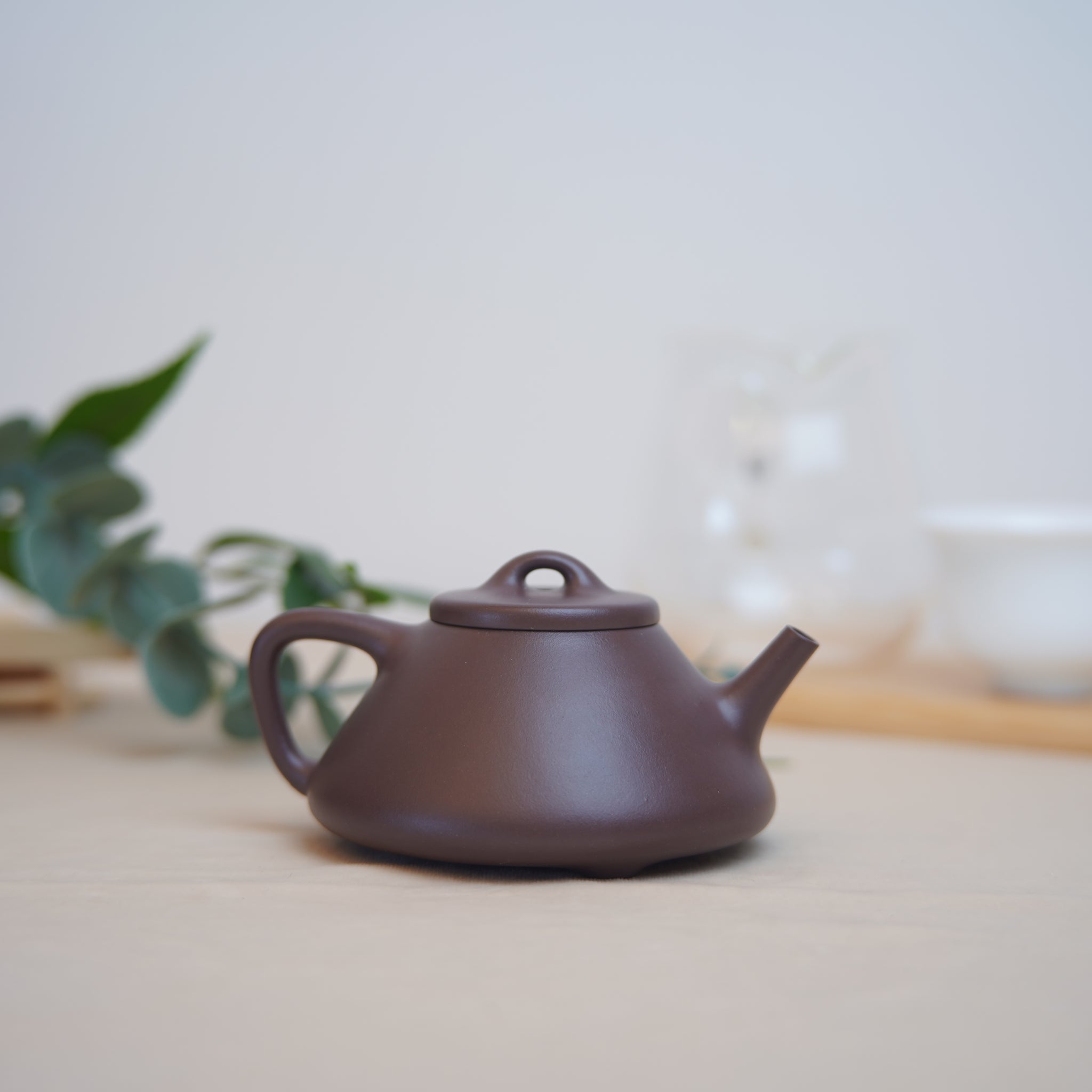 *New Product* [Ziye Stone Scoop] Fully Handmade Raw Mineral Purple Clay Teapot 