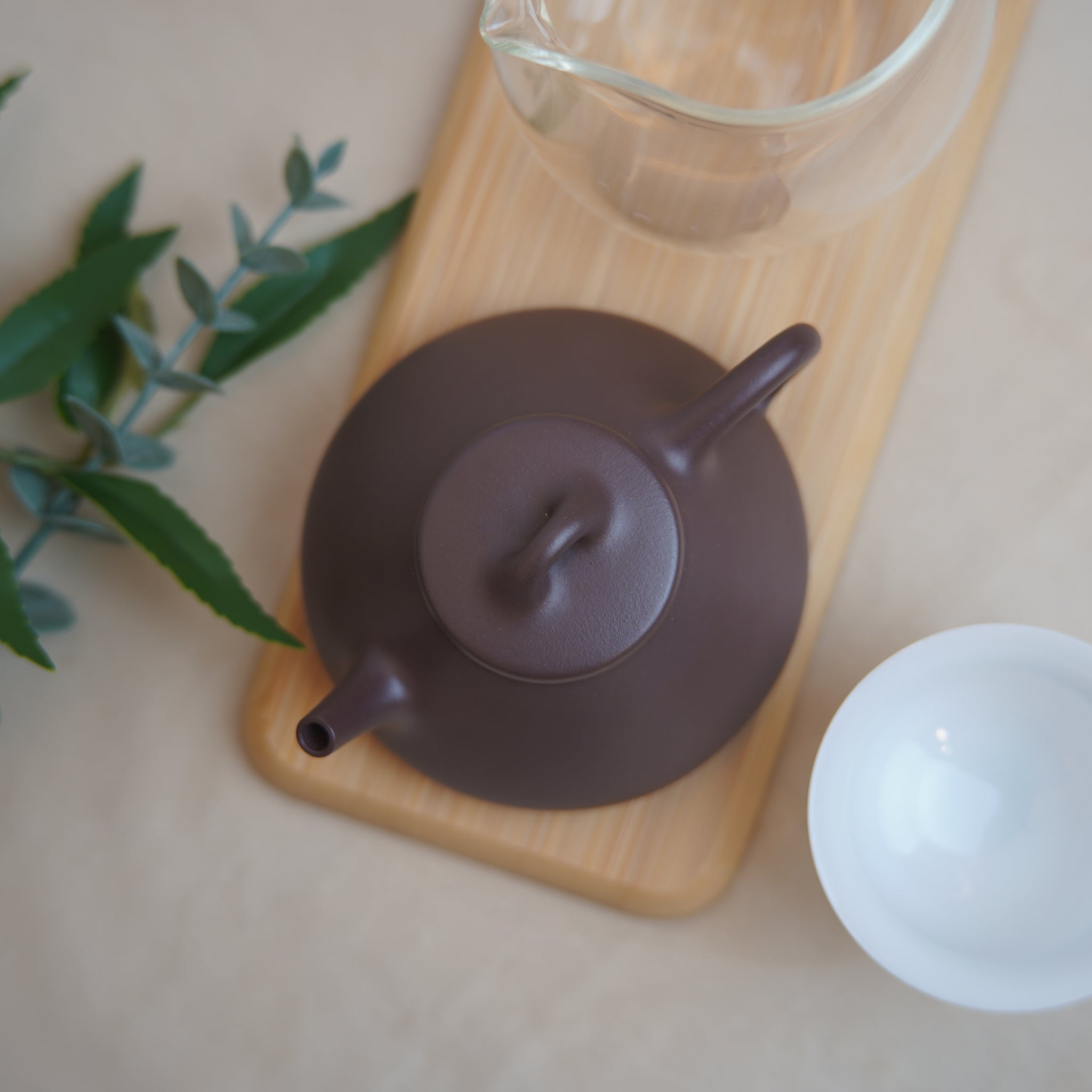 *New Product* [Ziye Stone Scoop] Fully Handmade Raw Mineral Purple Clay Teapot 