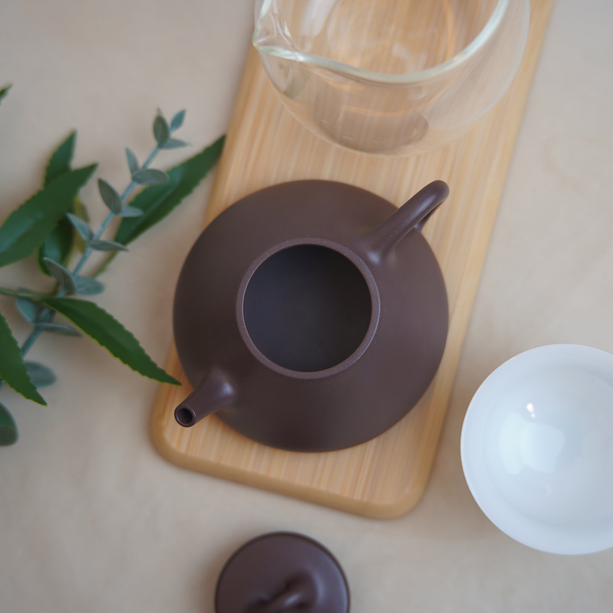 *New Product* [Ziye Stone Scoop] Fully Handmade Raw Mineral Purple Clay Teapot 