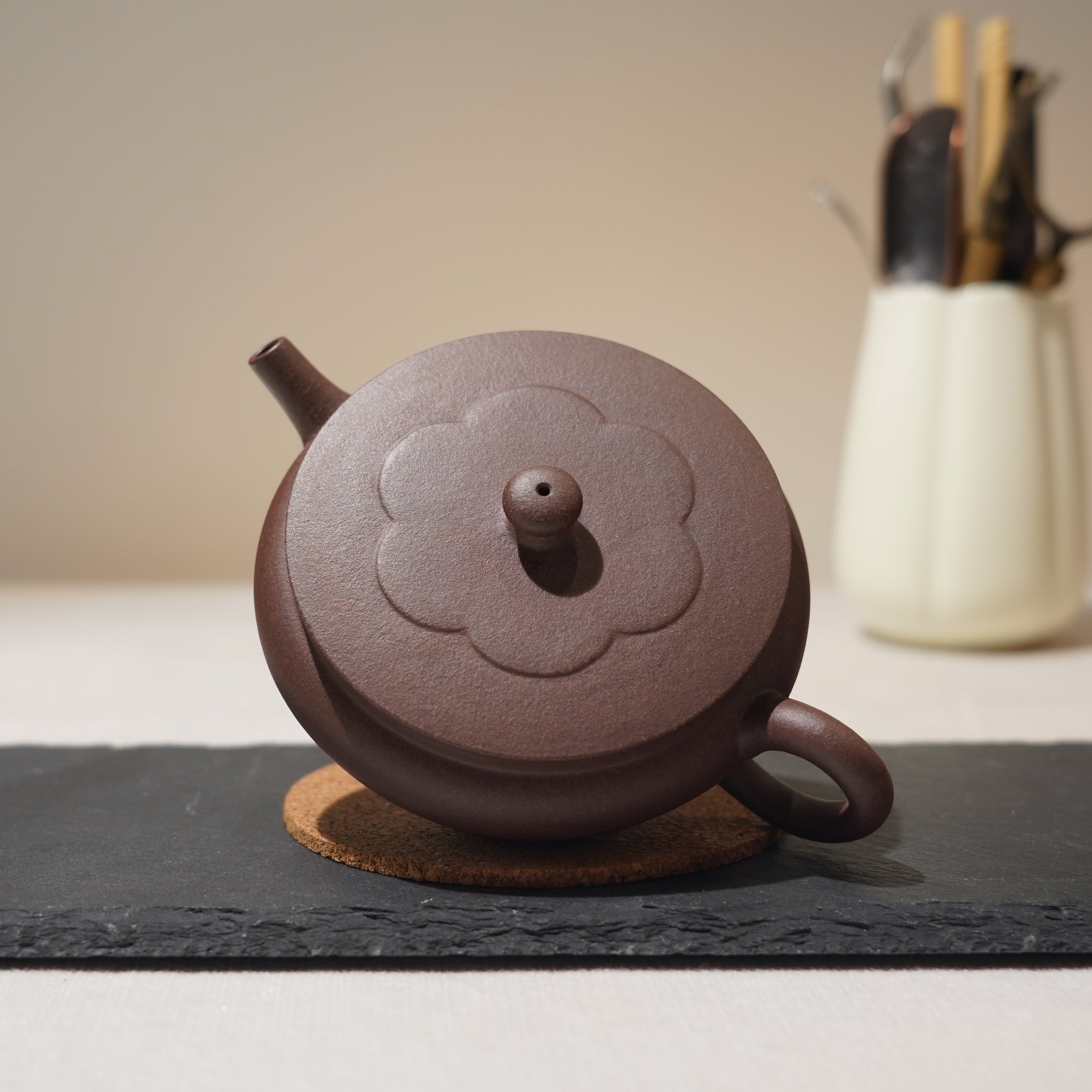 *New Product* [Fanhua] Fully handmade raw mineral purple clay and purple sand teapot