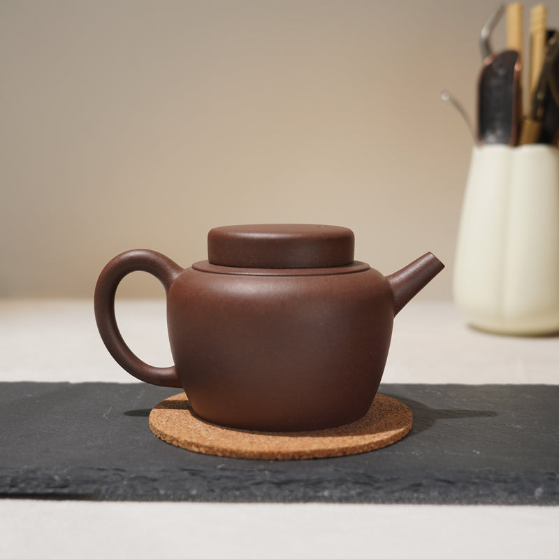 *New Product* [Dabin Jiquan] Fully handmade purple clay teapot with calligraphy and painting carvings