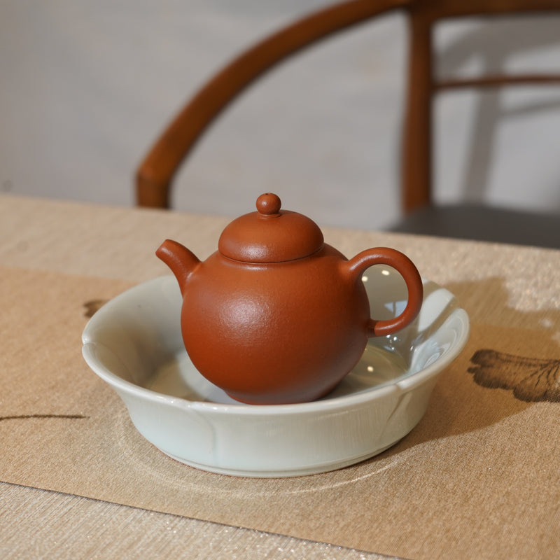 *新品*【閑舒佳器】全手工原礦朱泥紫砂茶壺