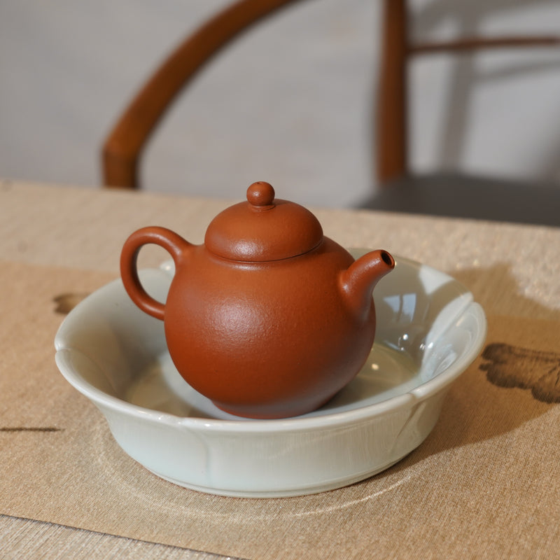 *新品*【閑舒佳器】全手工原礦朱泥紫砂茶壺