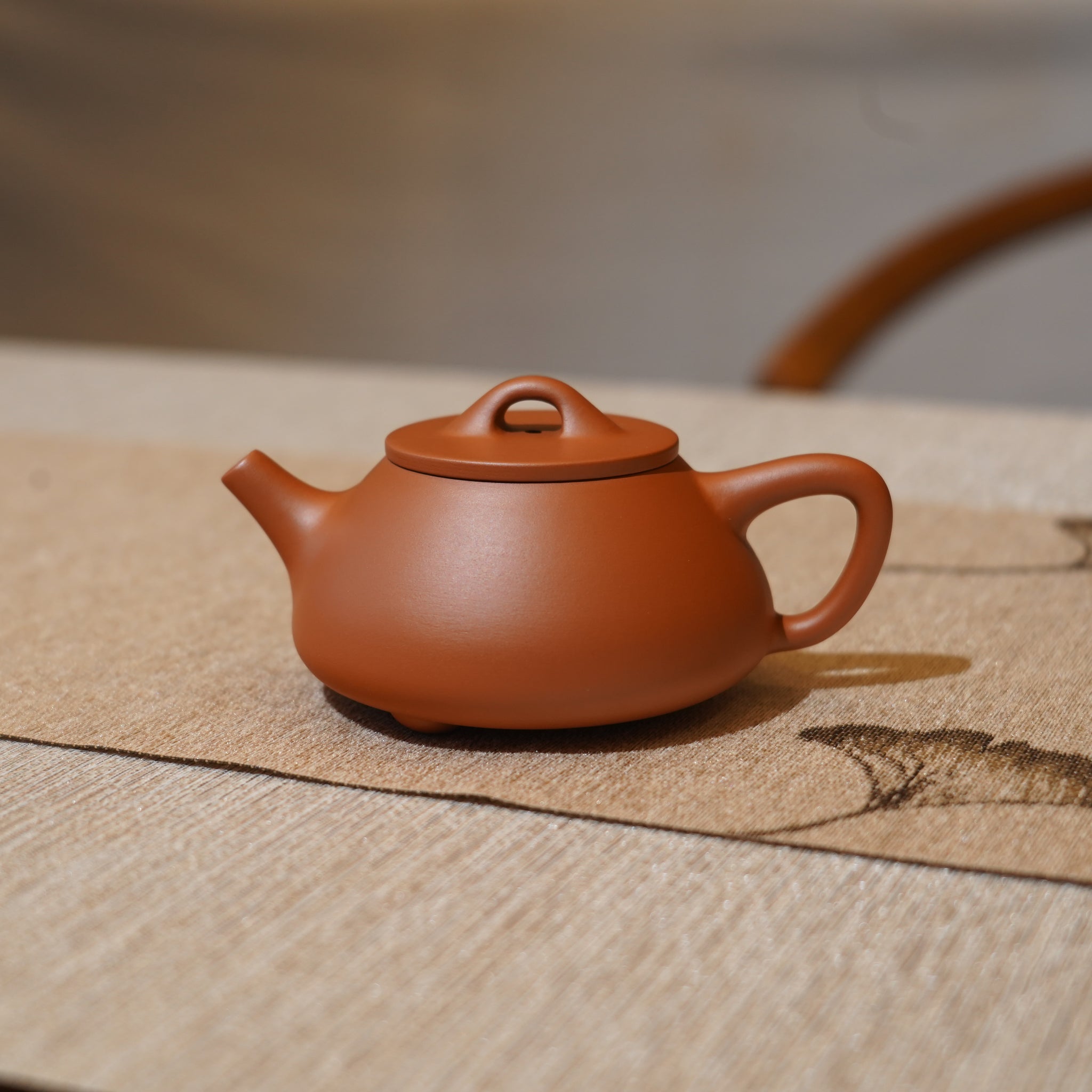 *新品*【石瓢】全手工潮州朱泥手拉茶壺