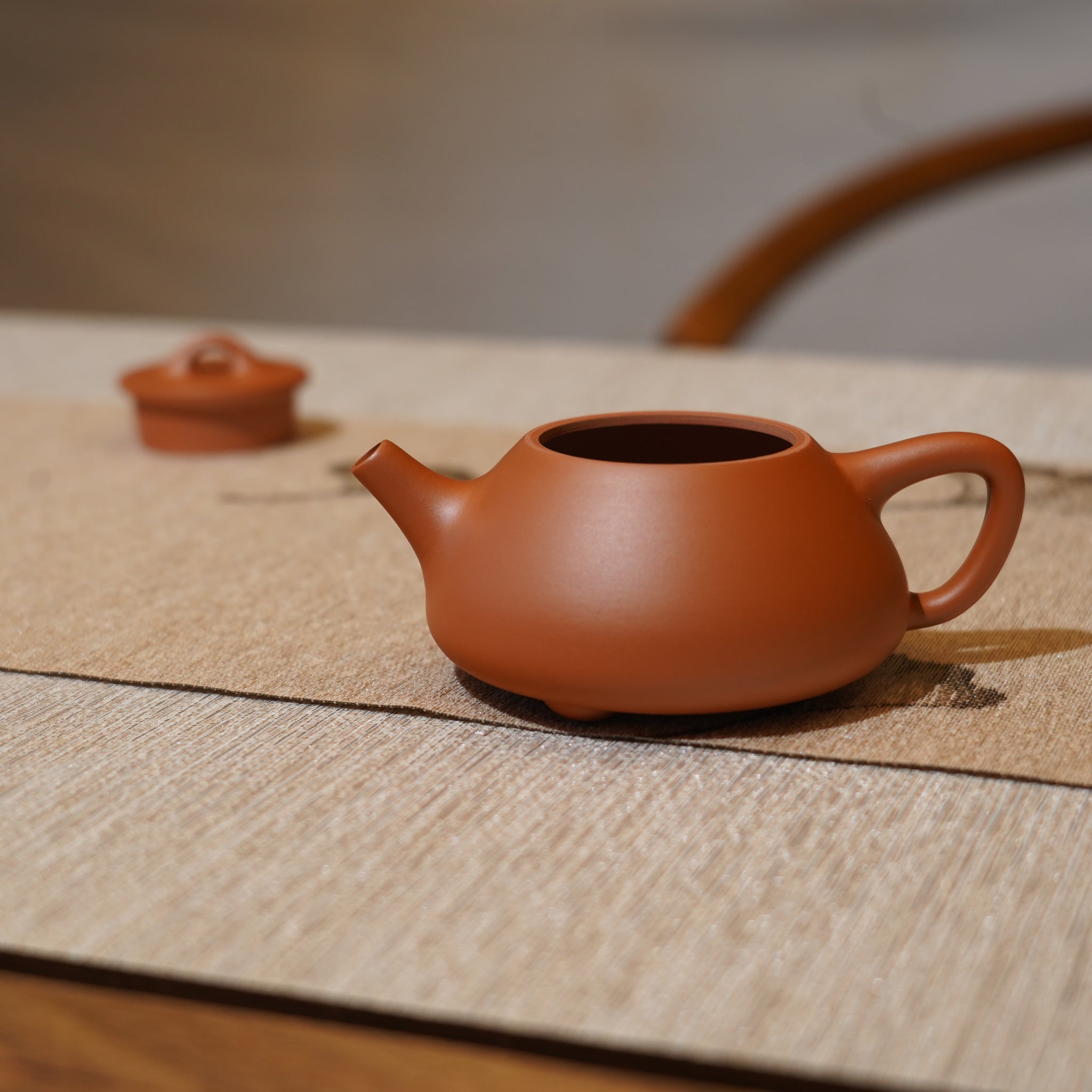 *新品*【石瓢】全手工潮州朱泥手拉茶壺