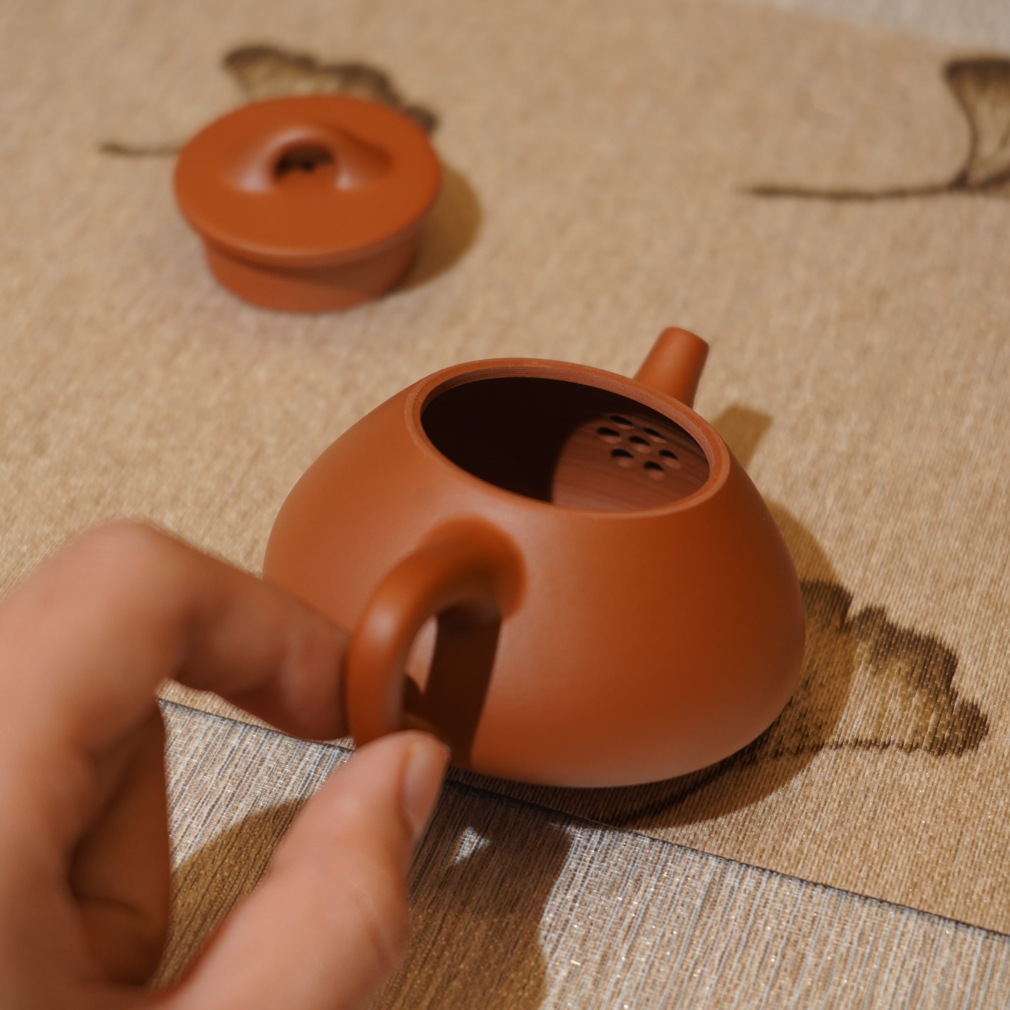 *新品*【石瓢】全手工潮州朱泥手拉茶壺