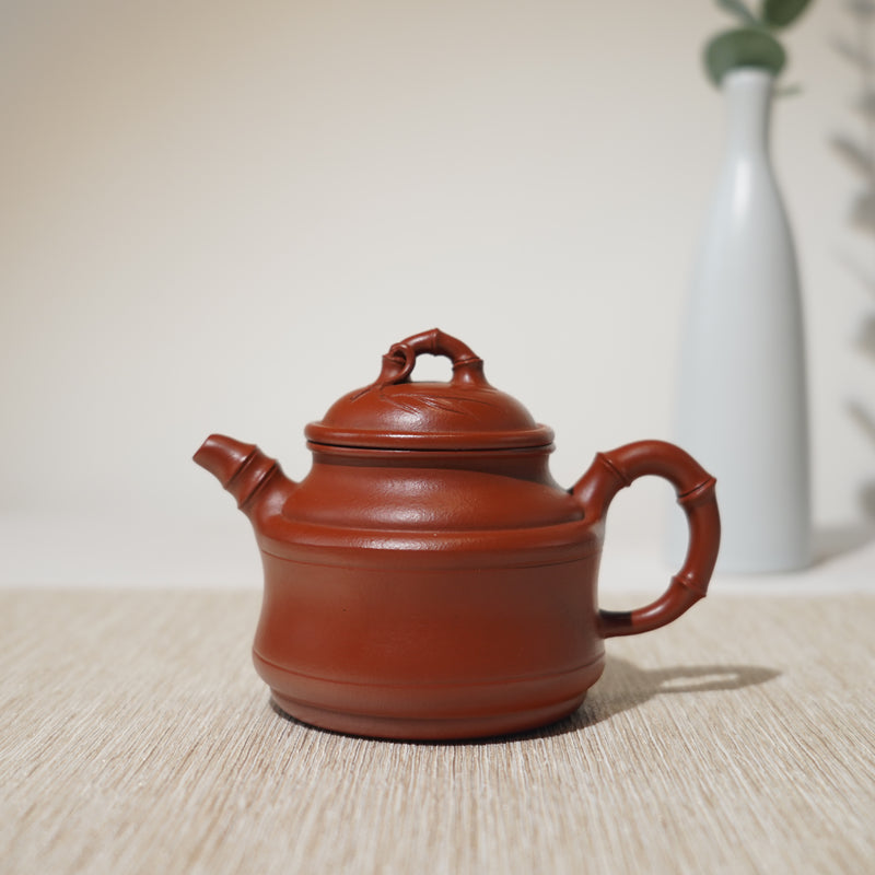 *New Product* [Bamboo Cauldron] Dahongpao Bionic Purple Clay Teapot