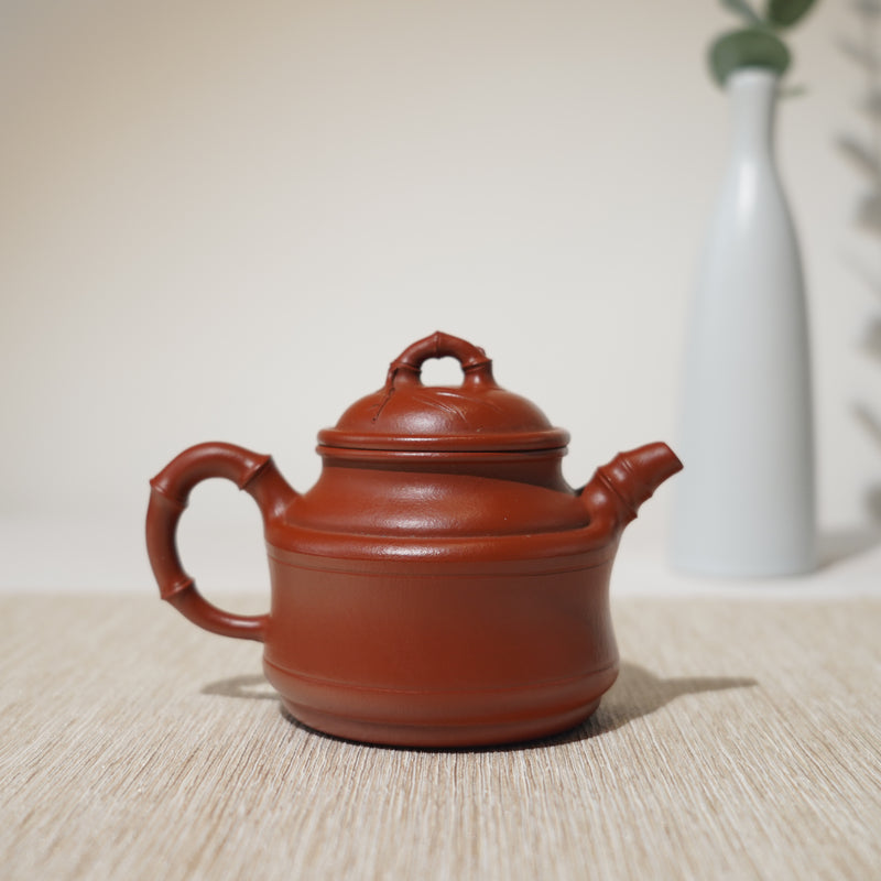 *New Product* [Bamboo Cauldron] Dahongpao Bionic Purple Clay Teapot