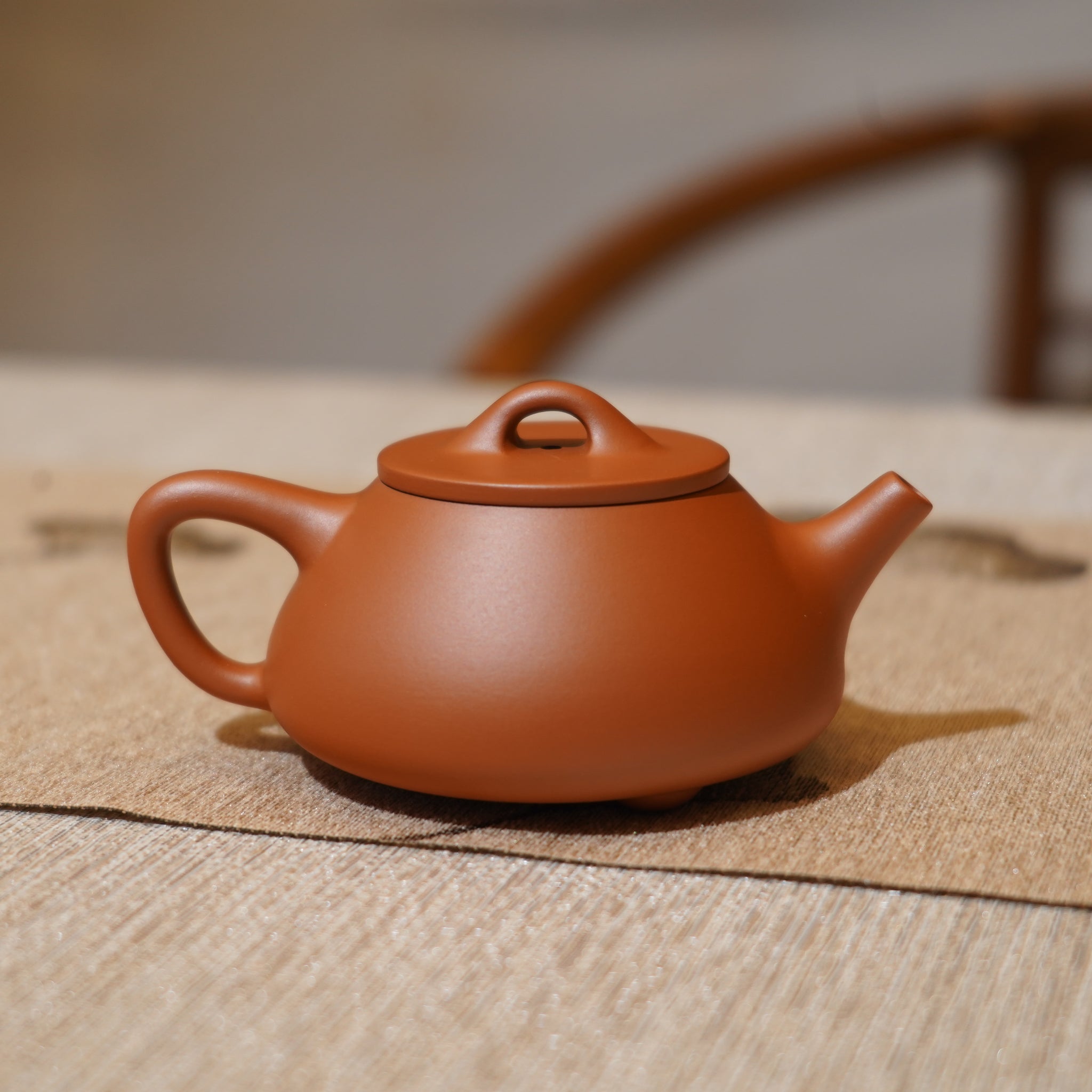 *新品*【石瓢】全手工潮州朱泥手拉茶壺