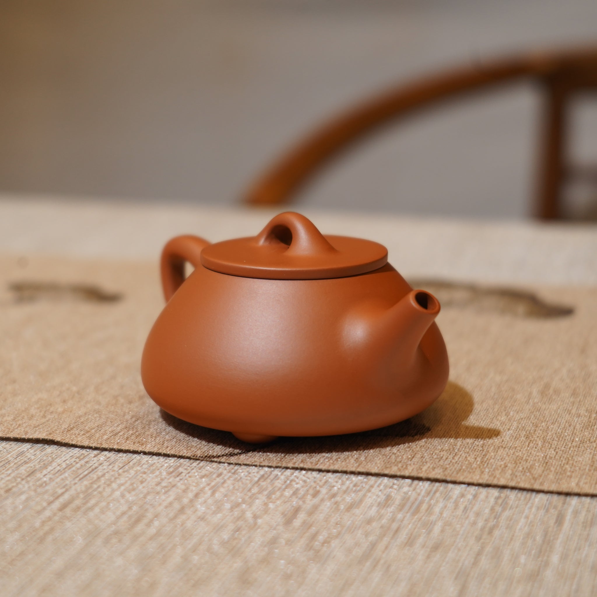 *新品*【石瓢】全手工潮州朱泥手拉茶壺