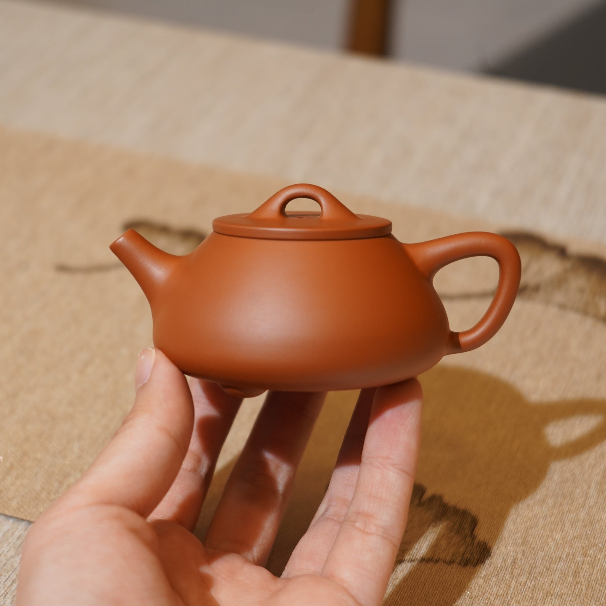 *新品*【石瓢】全手工潮州朱泥手拉茶壺