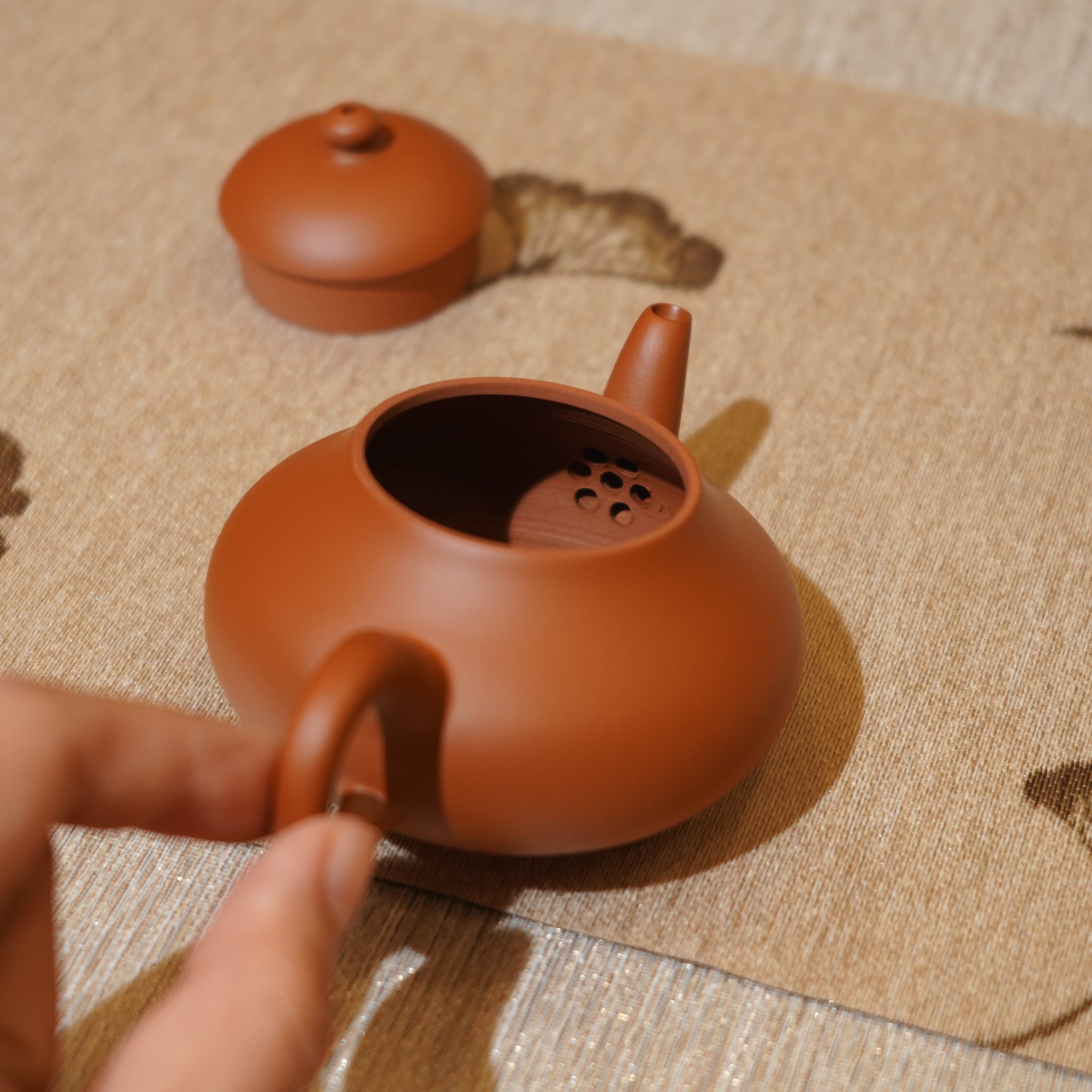 *新品*【矮梨】全手工潮州朱泥手拉茶壺