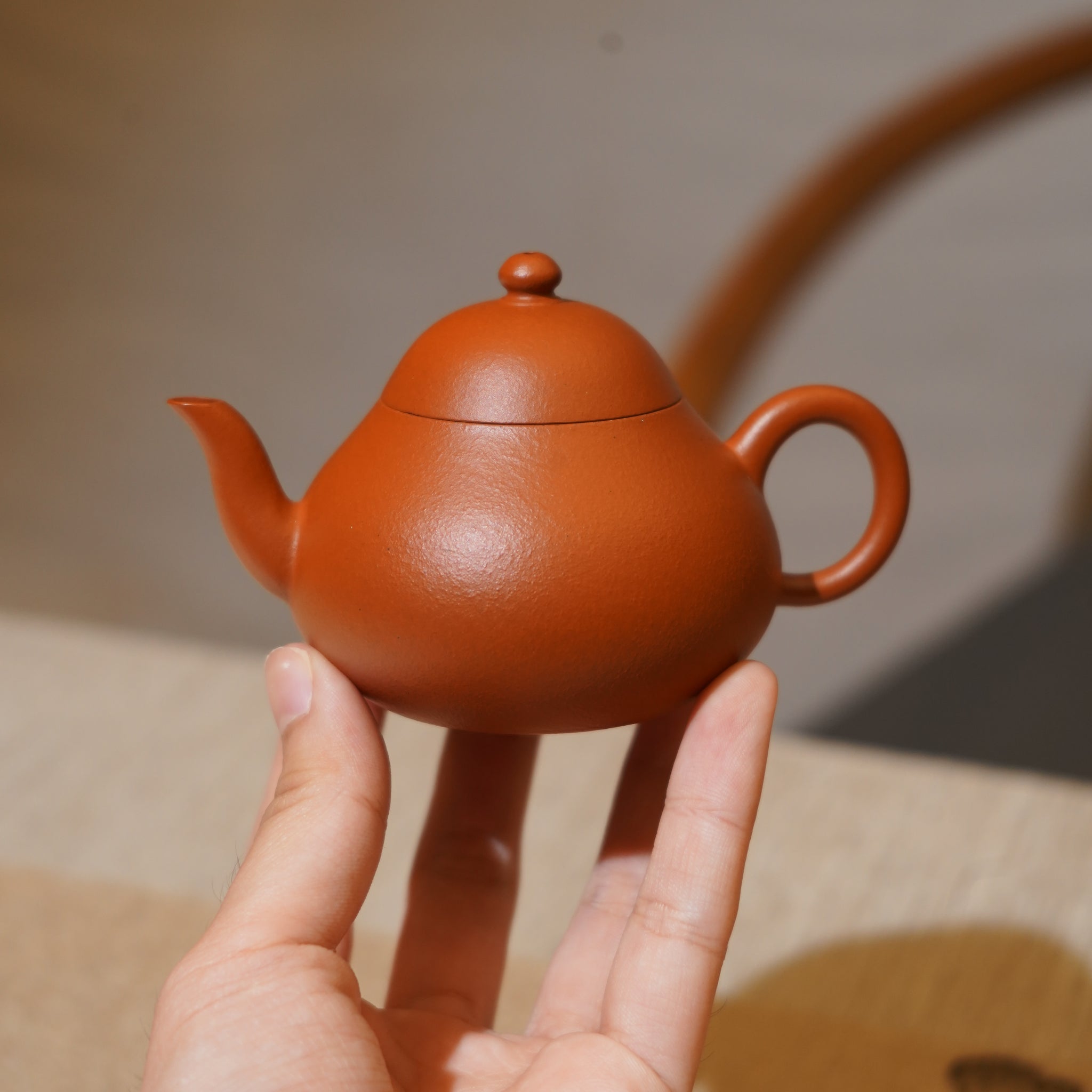 *新品*【梨壺】全手工原礦潮州朱泥手拉茶壺