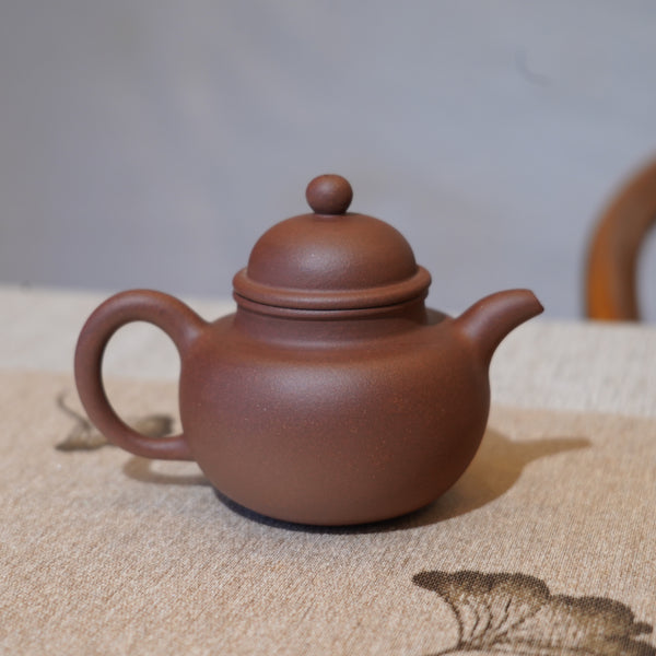 （已售出）*新品*【壽珍掇球】全手工原礦紫泥紫砂茶壺