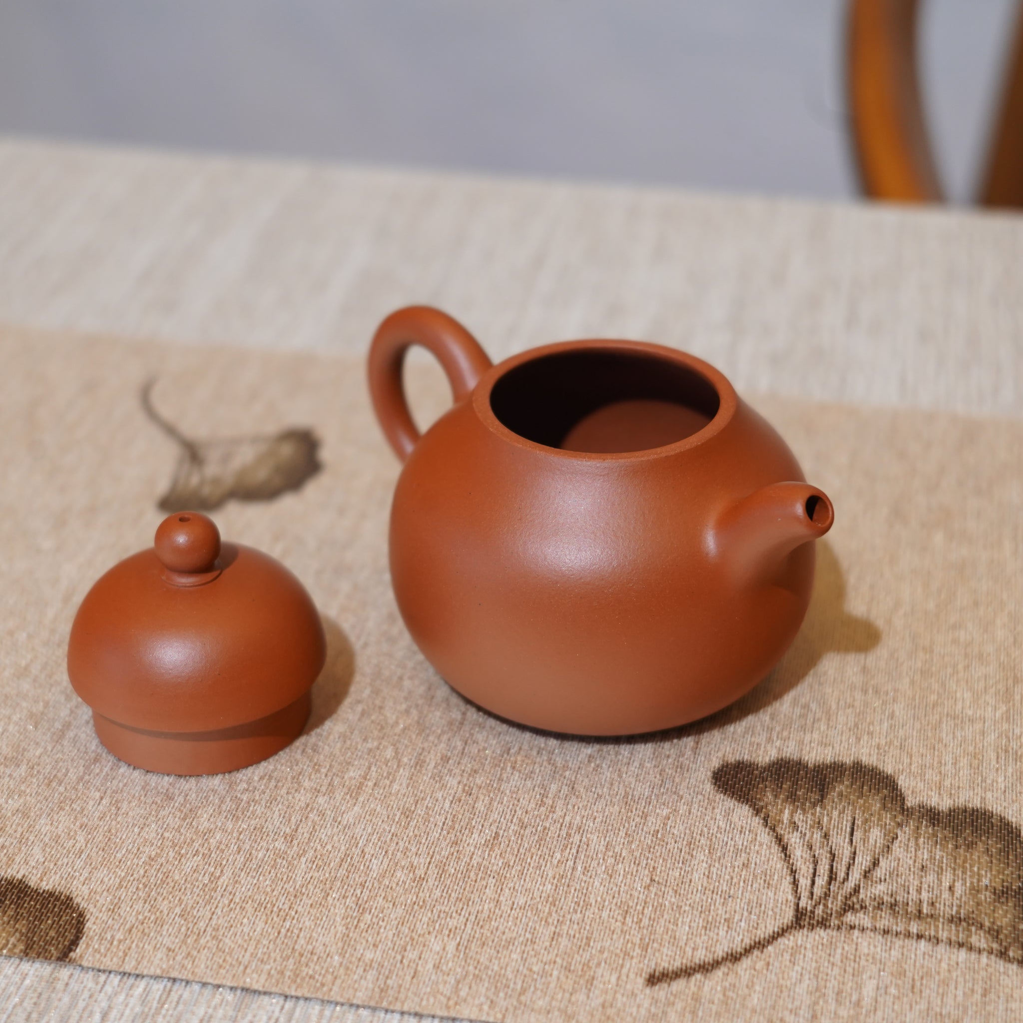 （已售出）*新品*【翼斋蓮子壺】全手工原礦朱泥紫砂茶壺