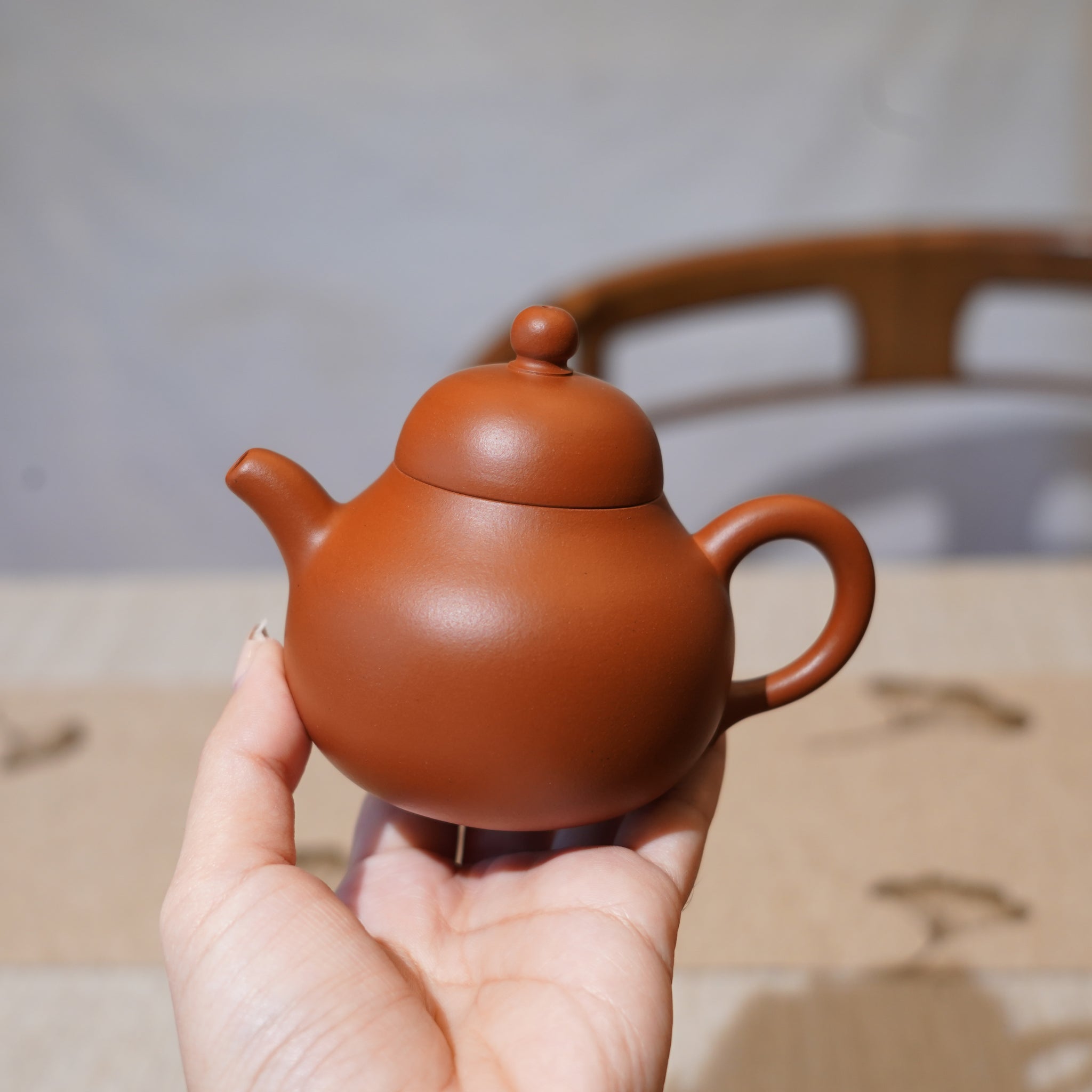 （已售出）*新品*【翼斋蓮子壺】全手工原礦朱泥紫砂茶壺