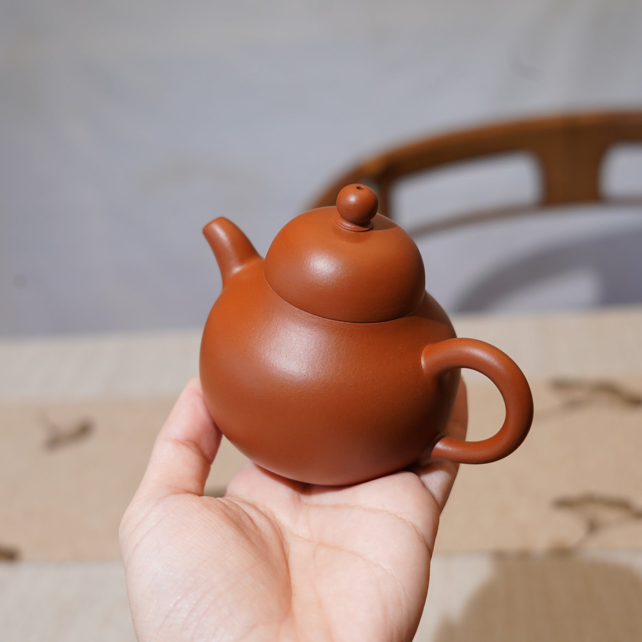 （已售出）*新品*【翼斋蓮子壺】全手工原礦朱泥紫砂茶壺