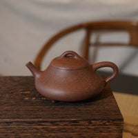 *新品*【承風石瓢】全手工紫泥刻字畫貼花紫砂茶壺