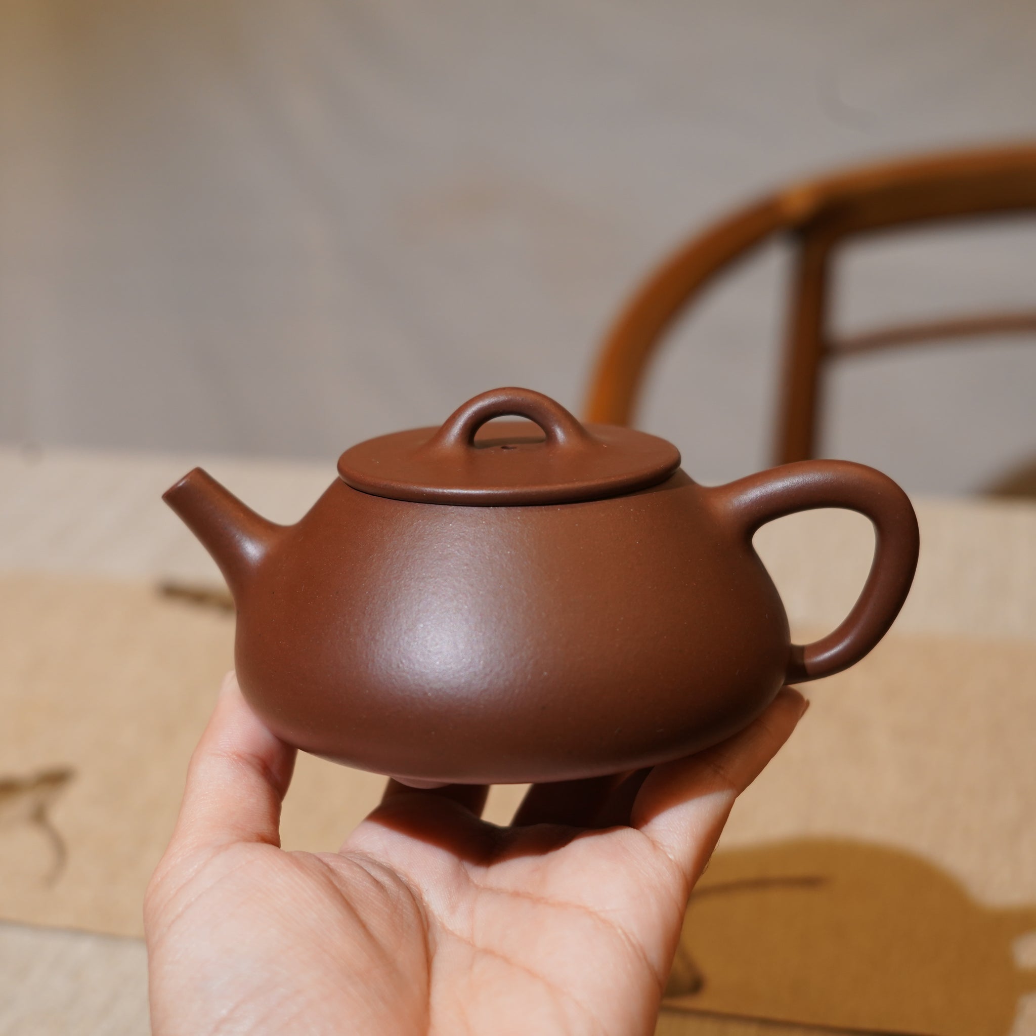 *新品*【平蓋石瓢】全手工原礦紫泥紫砂茶壺