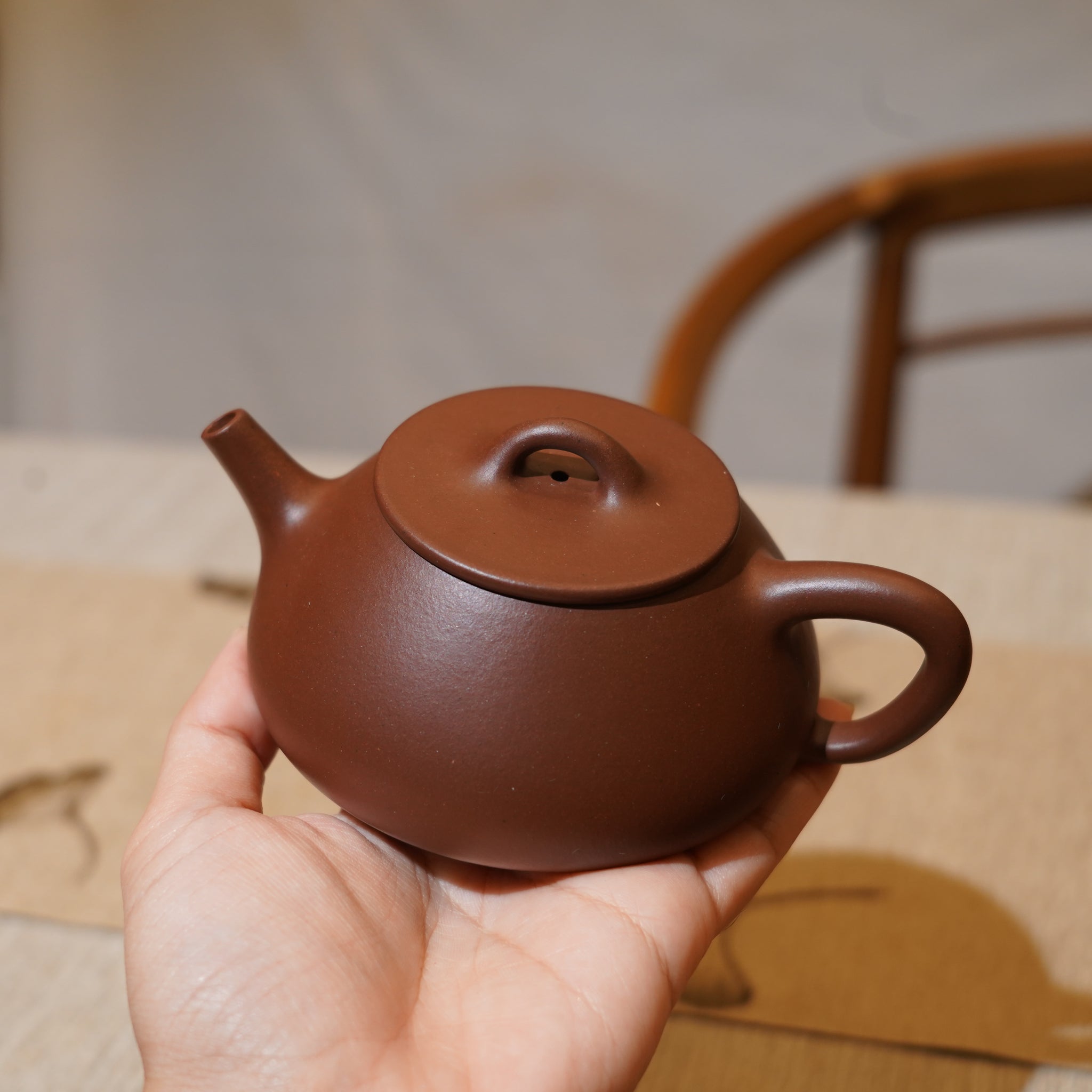 *新品*【平蓋石瓢】全手工原礦紫泥紫砂茶壺