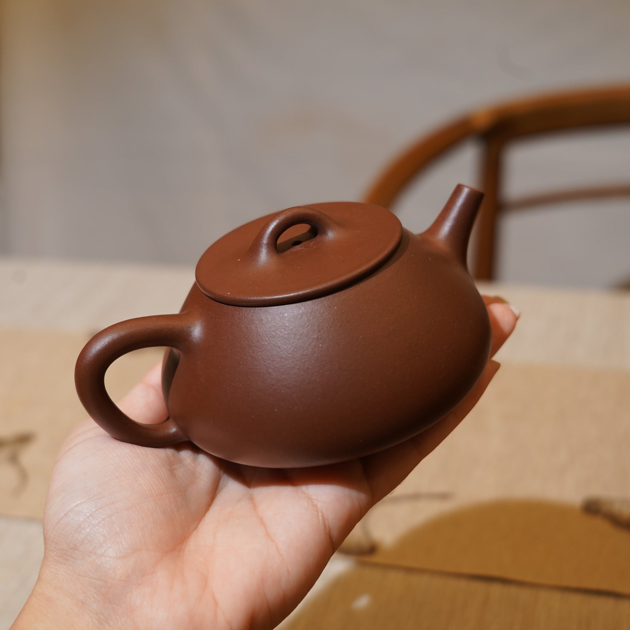 *新品*【平蓋石瓢】全手工原礦紫泥紫砂茶壺