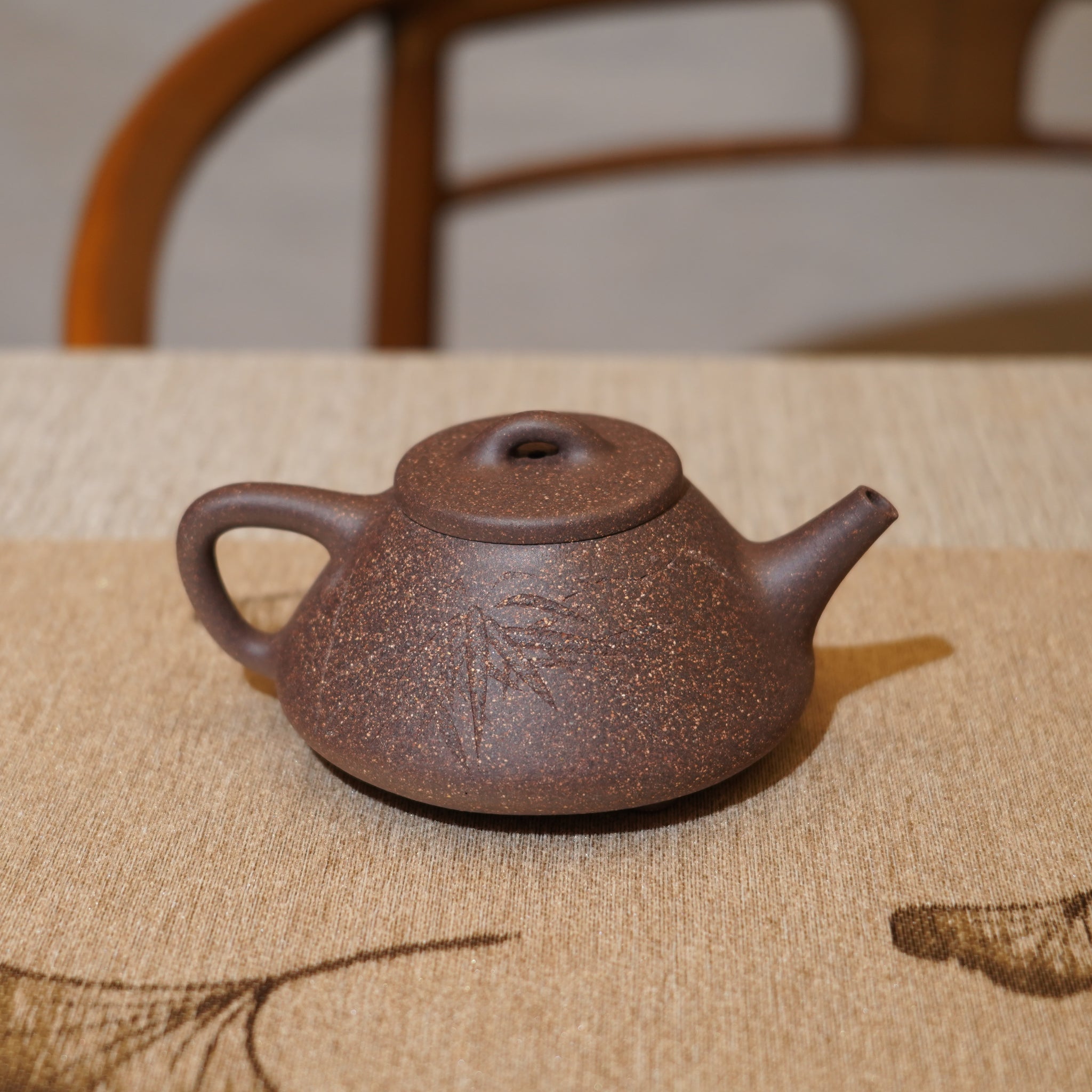 *新品*【石瓢】全手工紫泥刻字畫紫砂茶壺