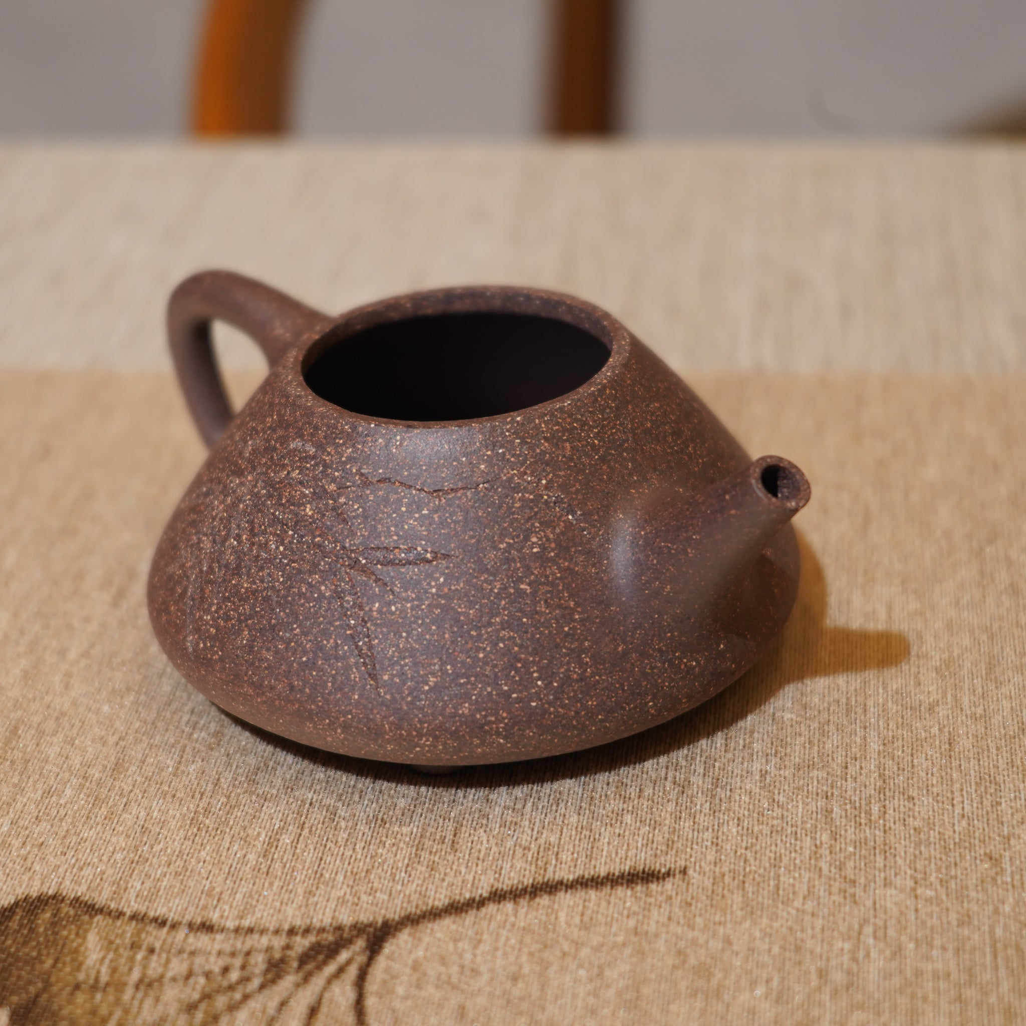 *新品*【石瓢】全手工紫泥刻字畫紫砂茶壺