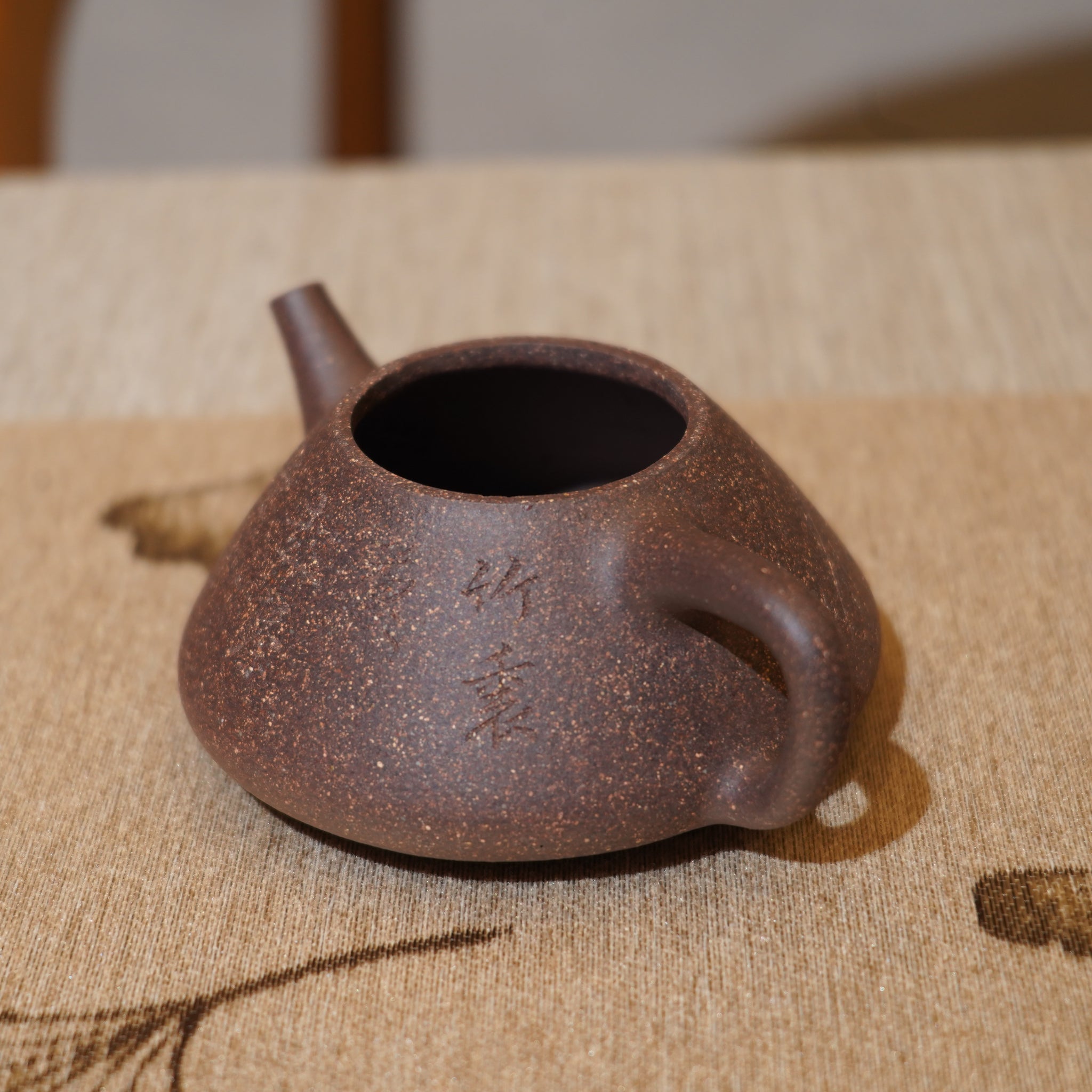 *新品*【石瓢】全手工紫泥刻字畫紫砂茶壺