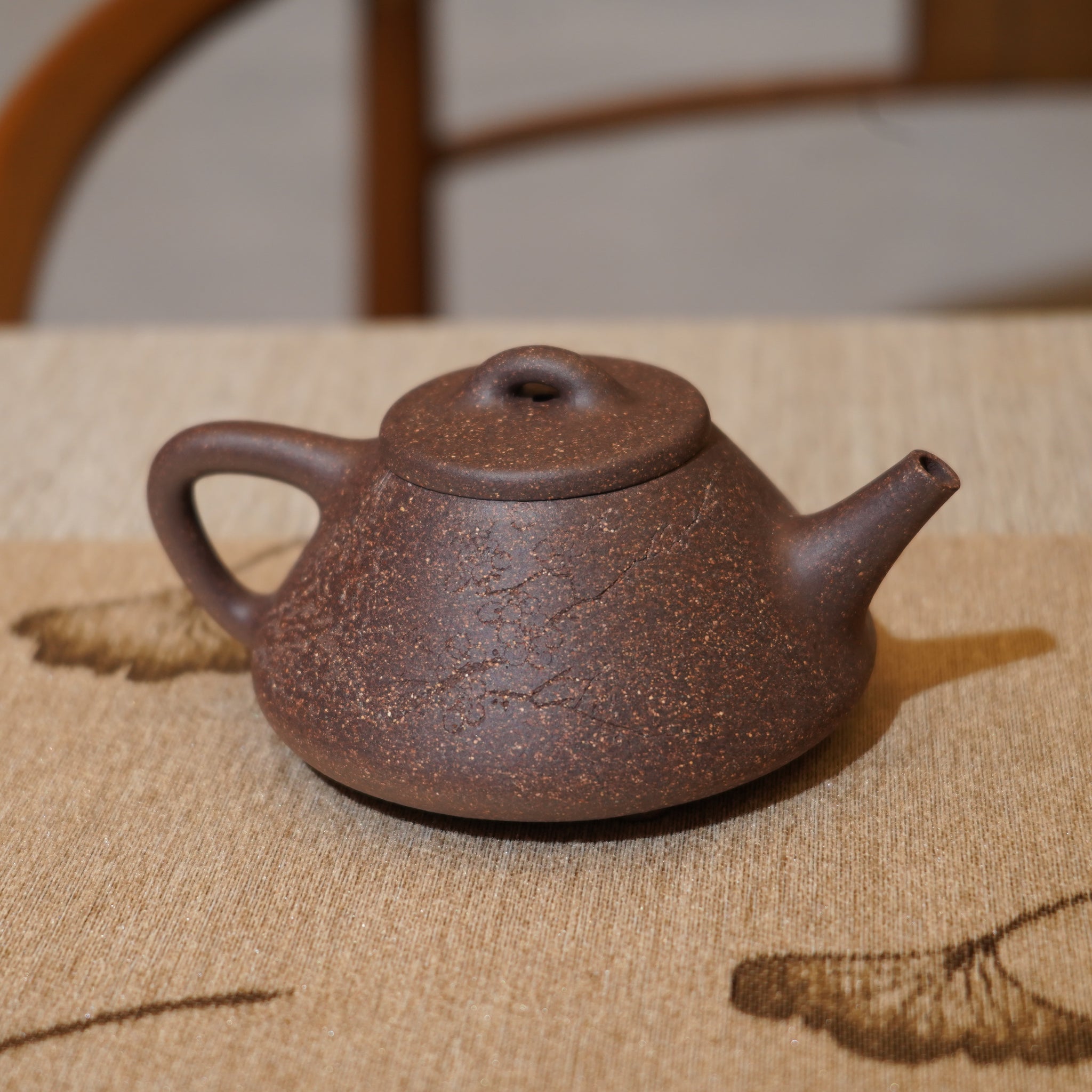 *新品*【石瓢】全手工紫泥刻字畫紫砂茶壺