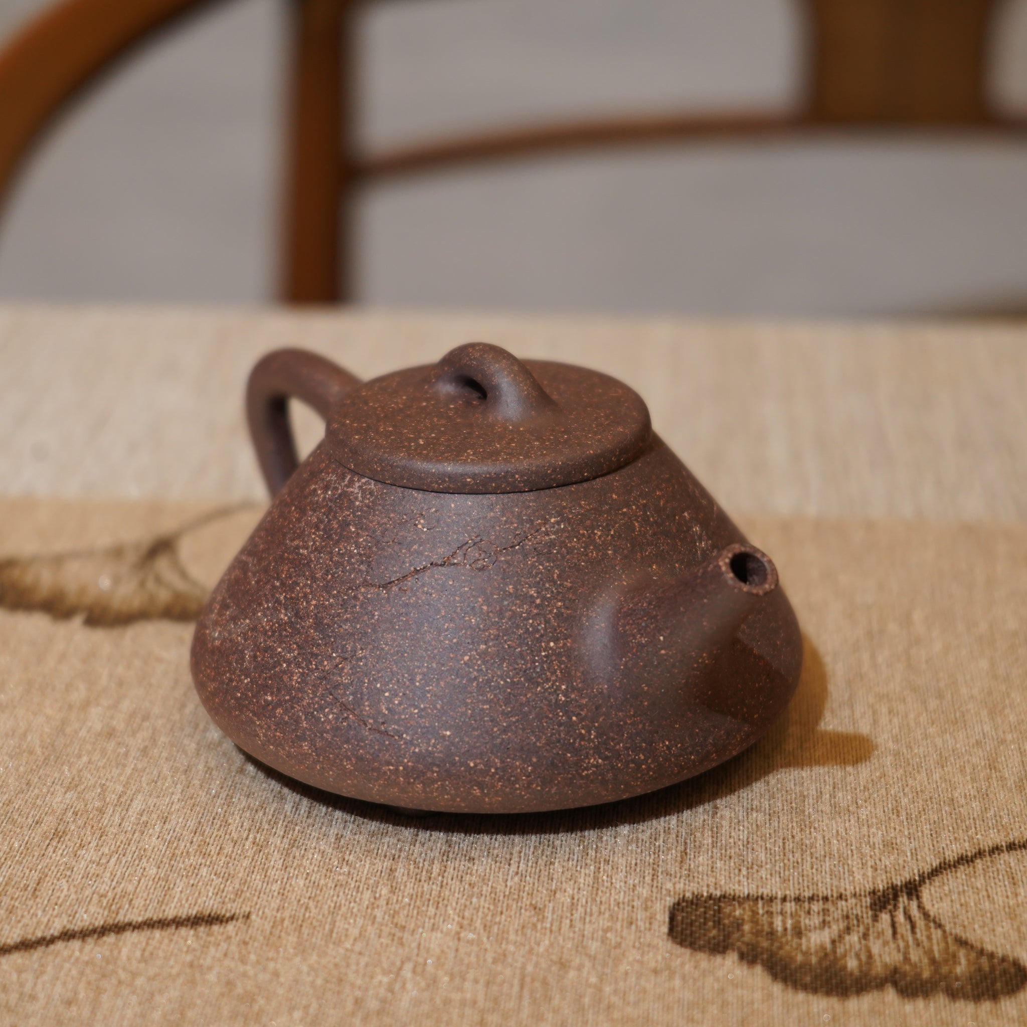 *新品*【石瓢】全手工紫泥刻字畫紫砂茶壺