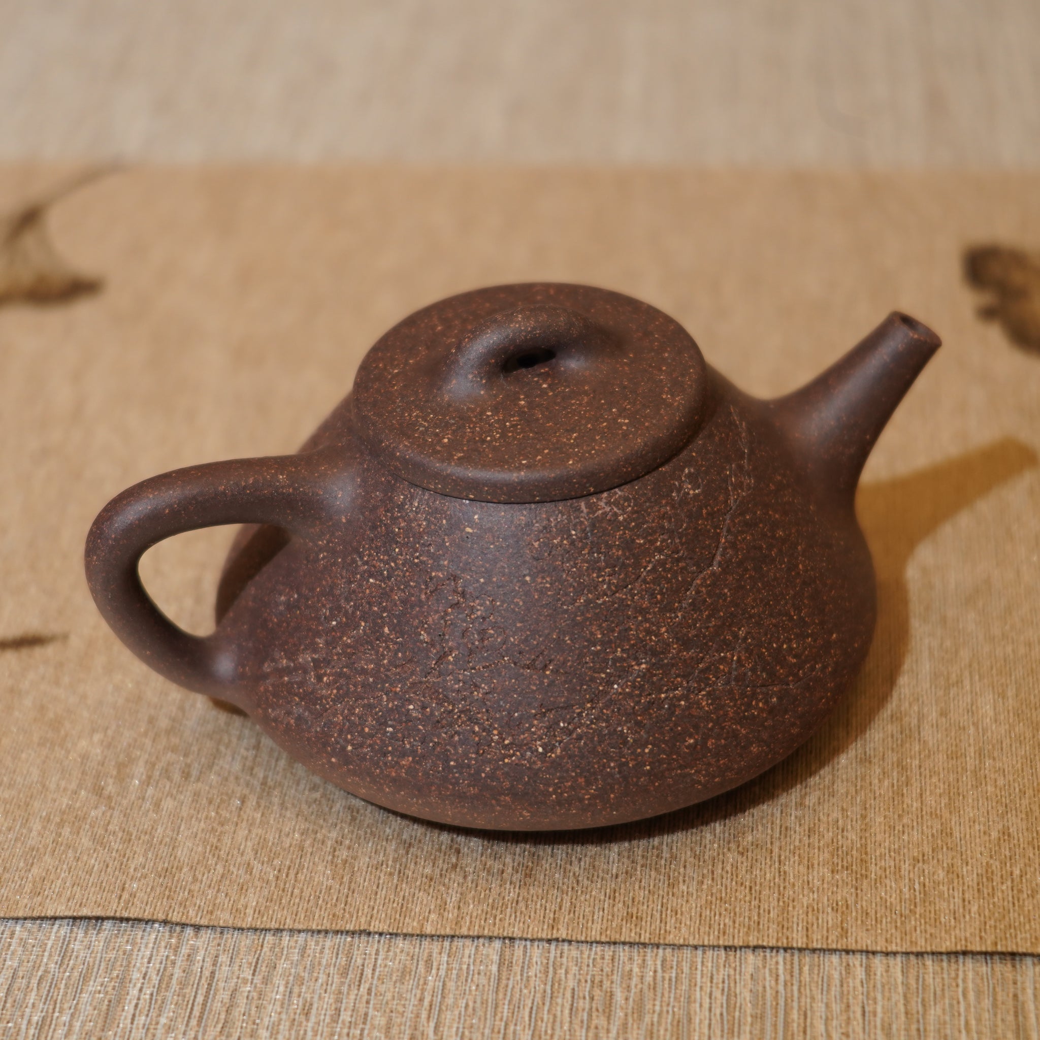 *新品*【石瓢】全手工紫泥刻字畫紫砂茶壺