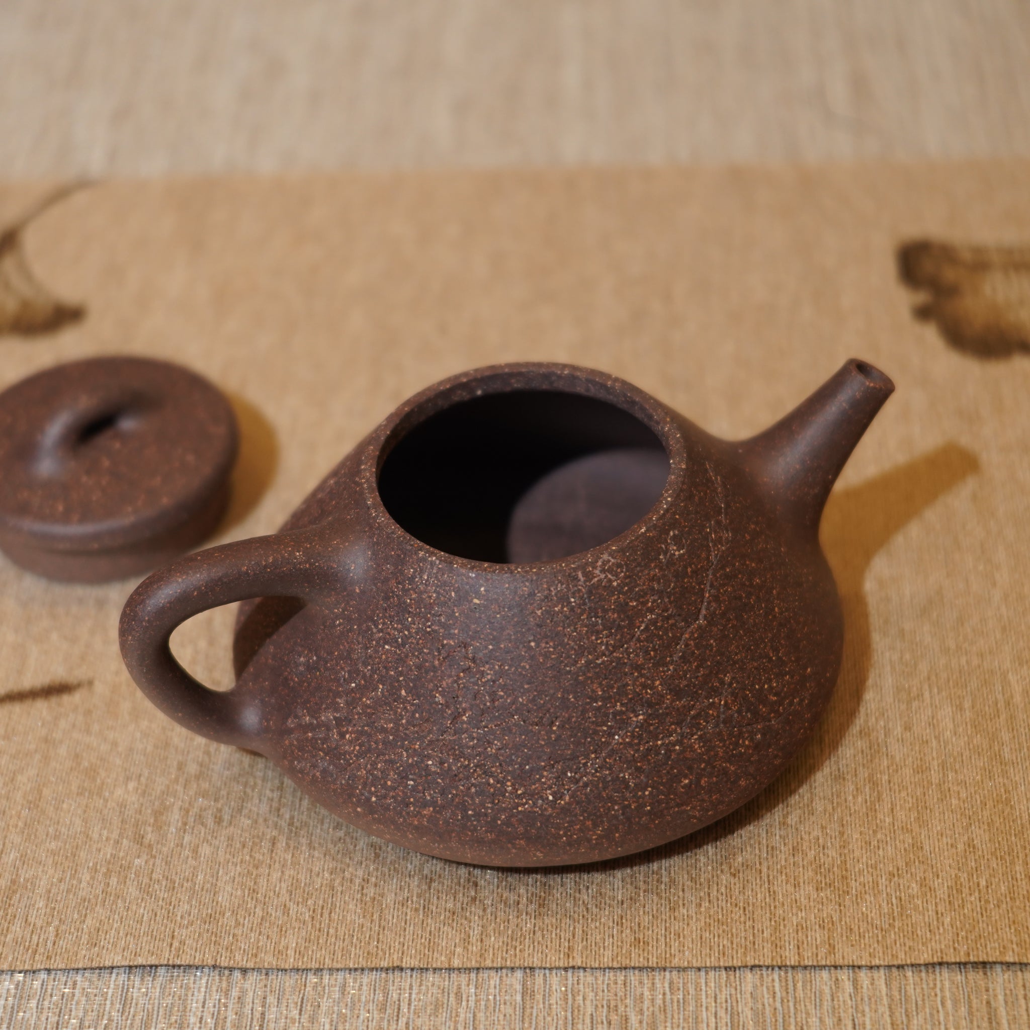 *新品*【石瓢】全手工紫泥刻字畫紫砂茶壺