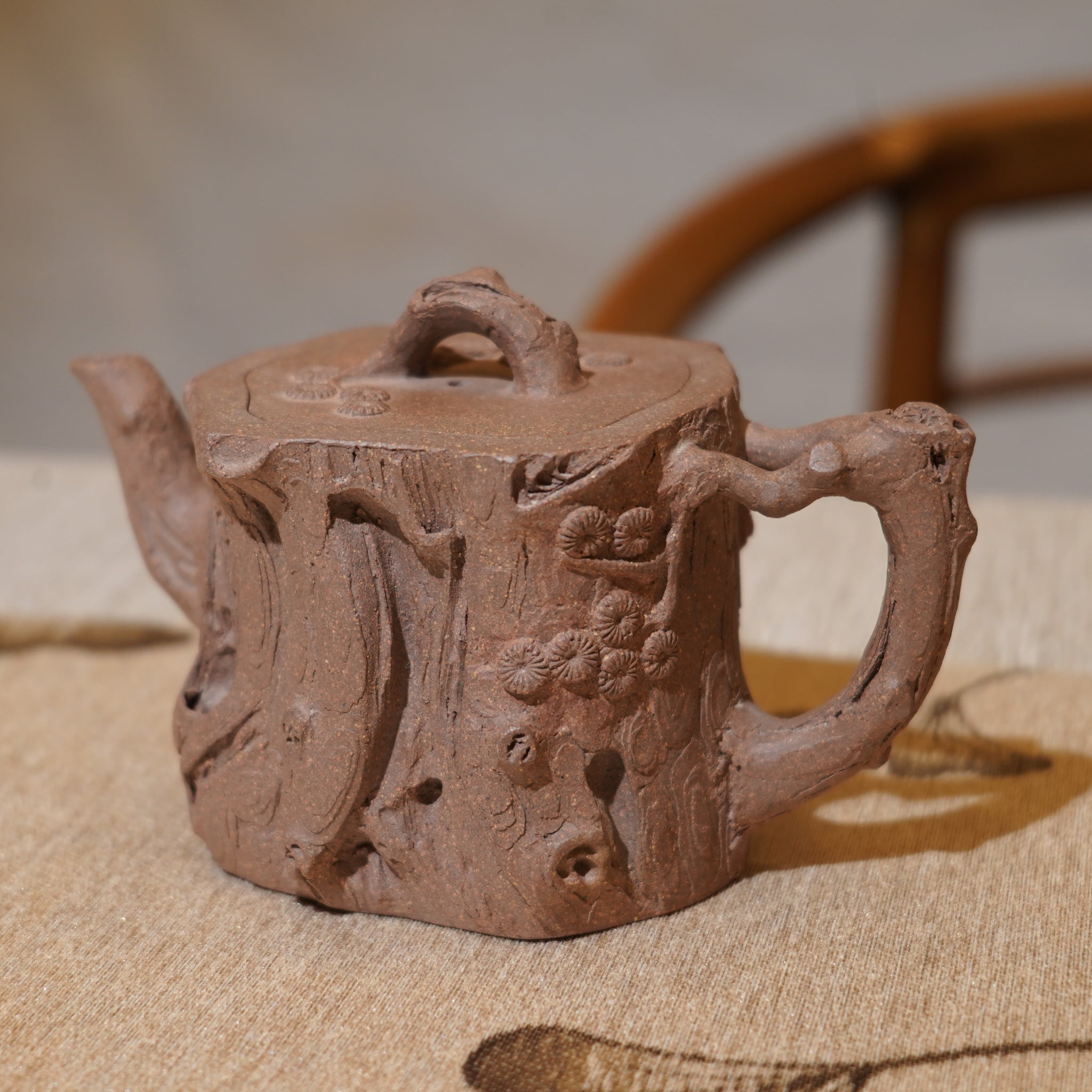 *新品*【松樁】原礦老段泥仿生紫砂茶壺