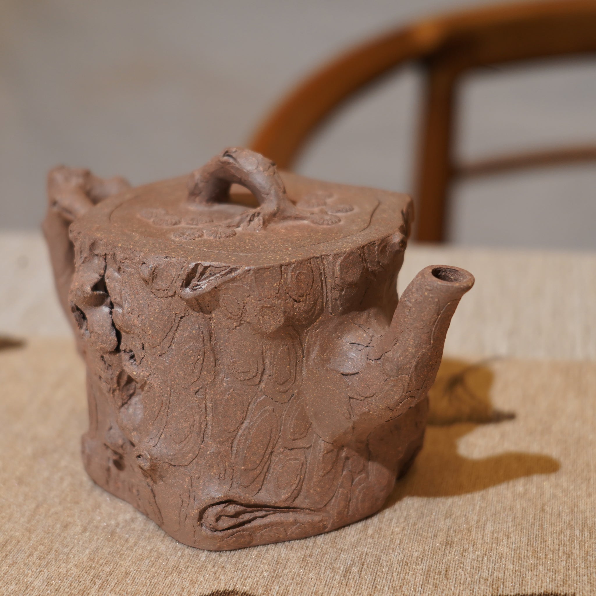 *新品*【松樁】原礦老段泥仿生紫砂茶壺