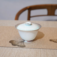 *新品*【花邊撇口兩才蓋碗】景德鎮蘇打燒蓋碗