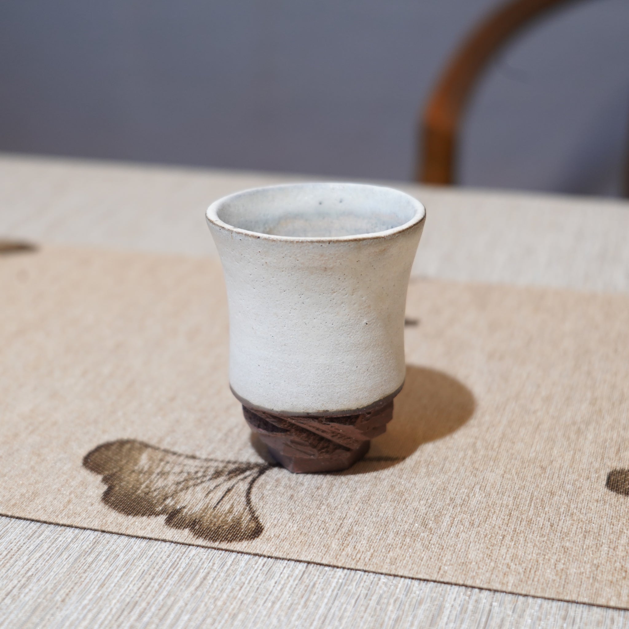 *新品*【雪隱·霜峰】全手工紅陶炻器主人杯