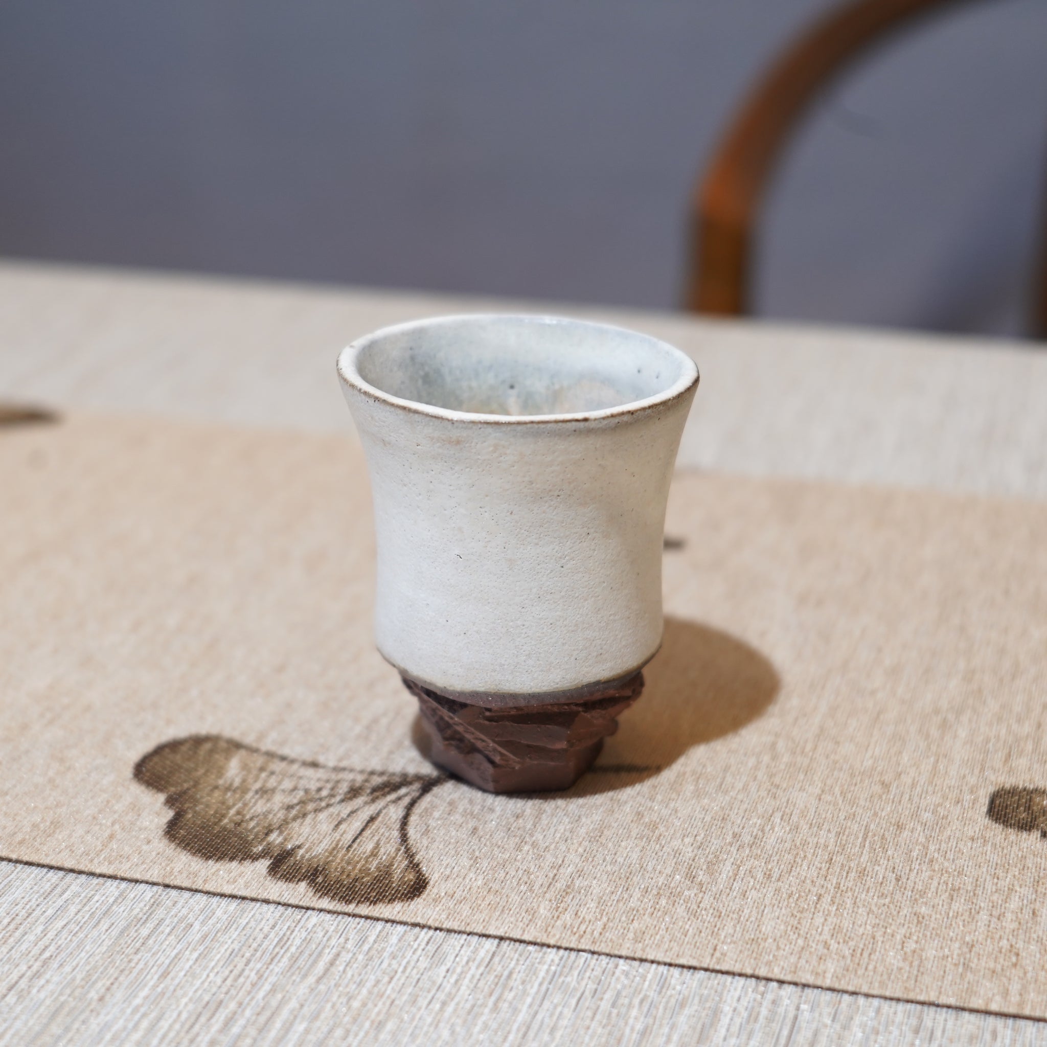 *新品*【雪隱·霜峰】全手工紅陶炻器主人杯