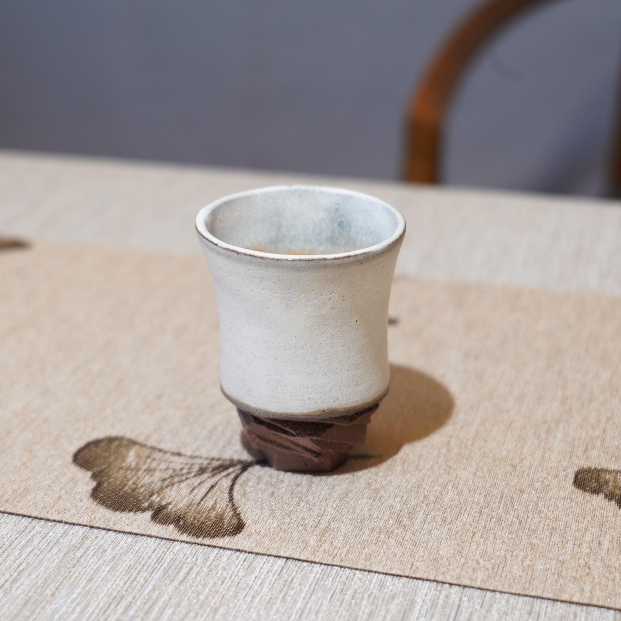 *新品*【雪隱·霜峰】全手工紅陶炻器主人杯