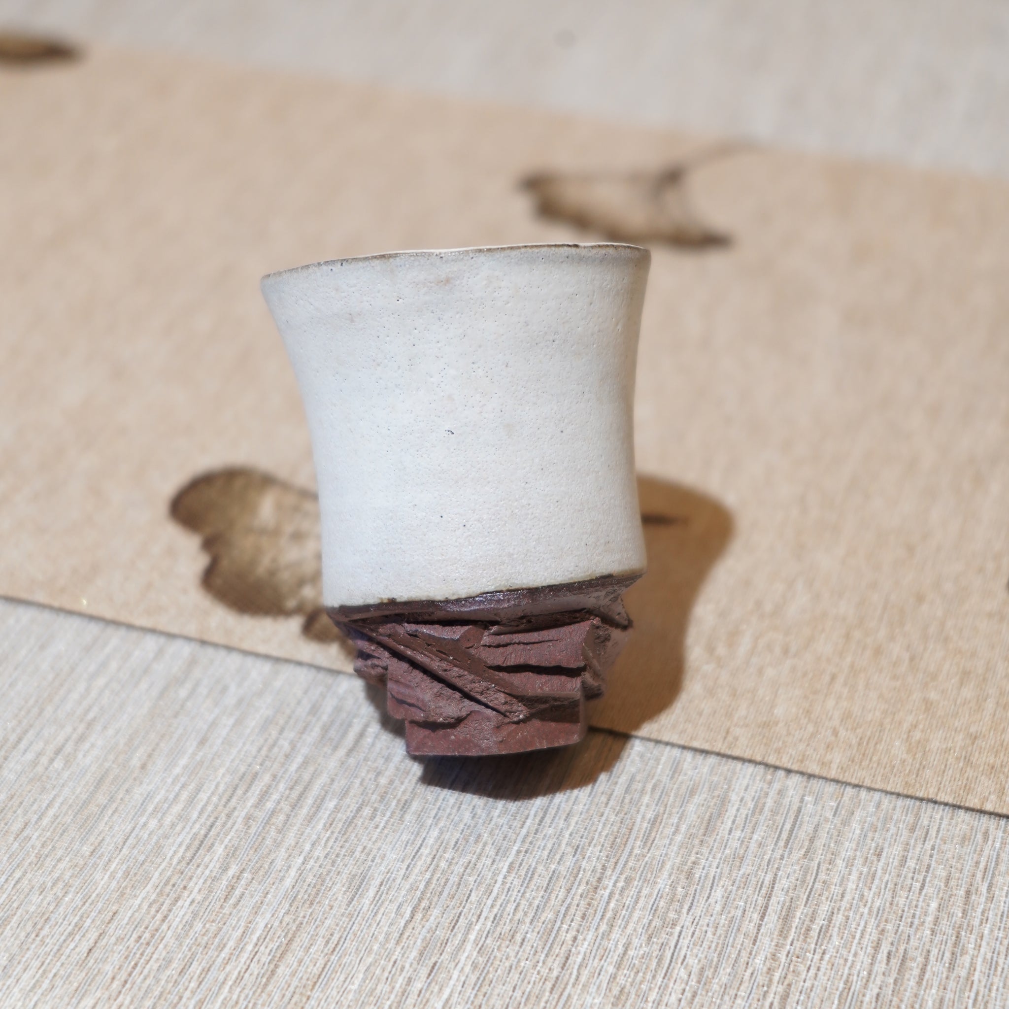 *新品*【雪隱·霜峰】全手工紅陶炻器主人杯